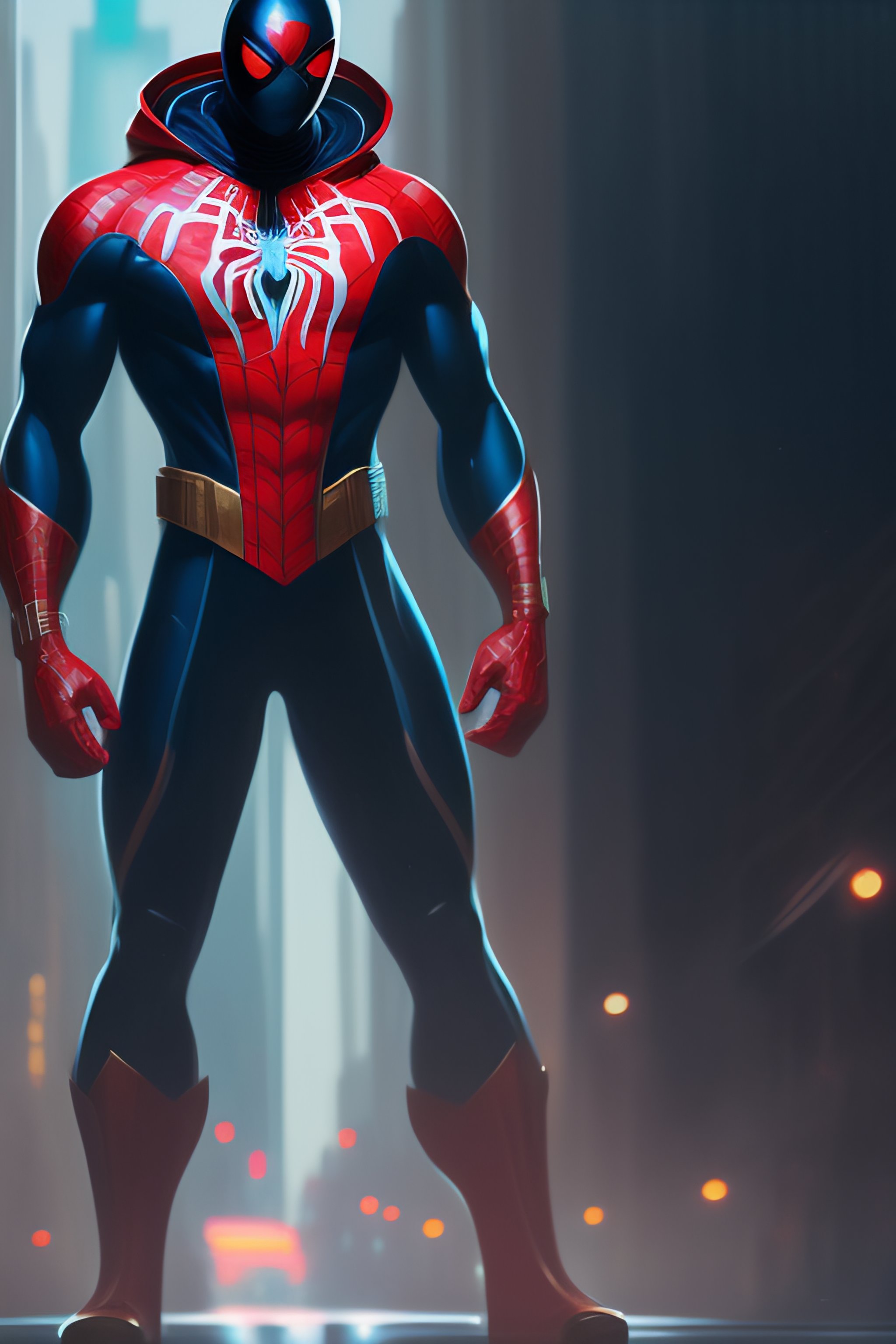 Lexica - Full body highly detailed portrait of spider-man into the ...