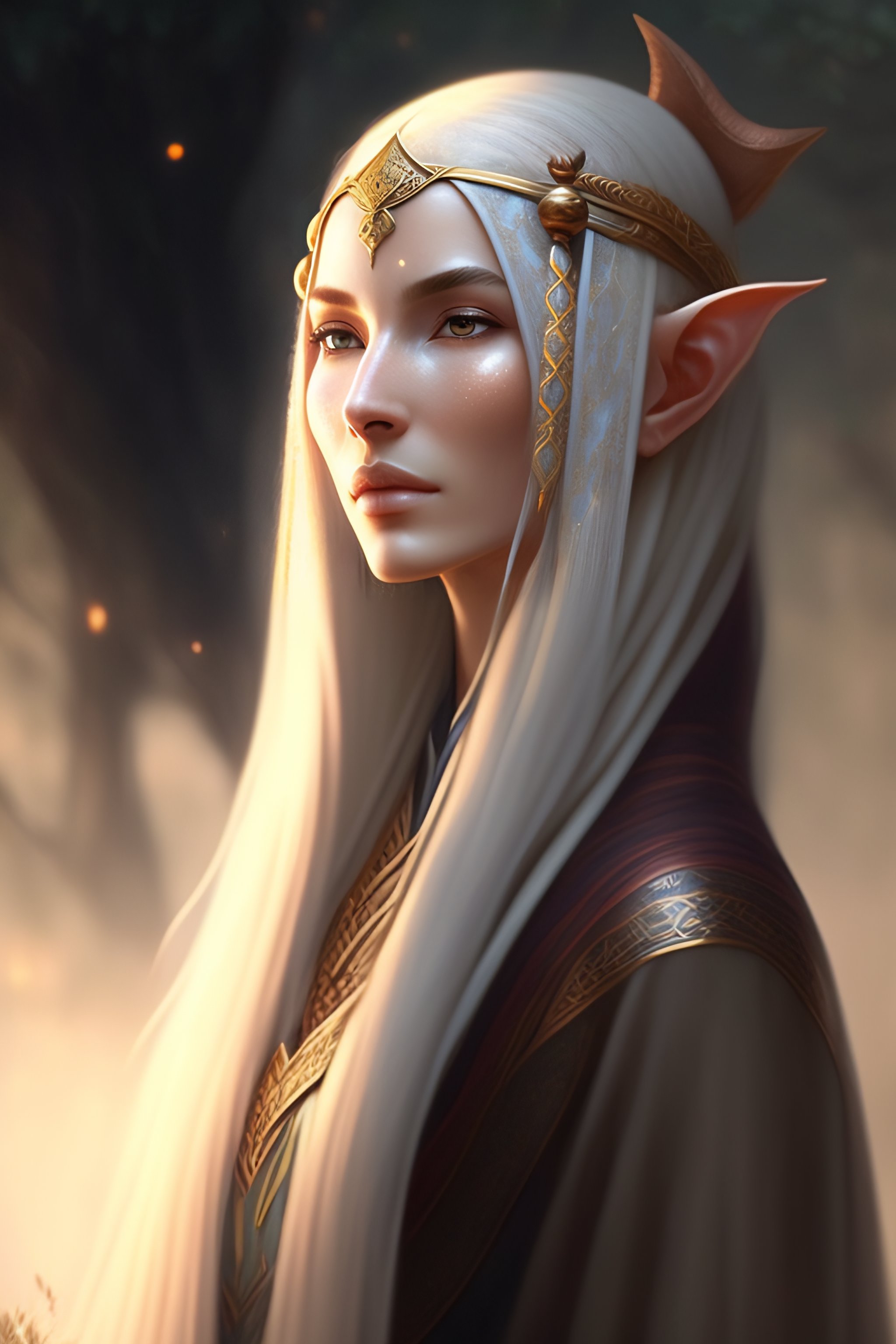 Lexica - An Elf, Perhaps An Ambassador Or Teacher From An Ancient Land 