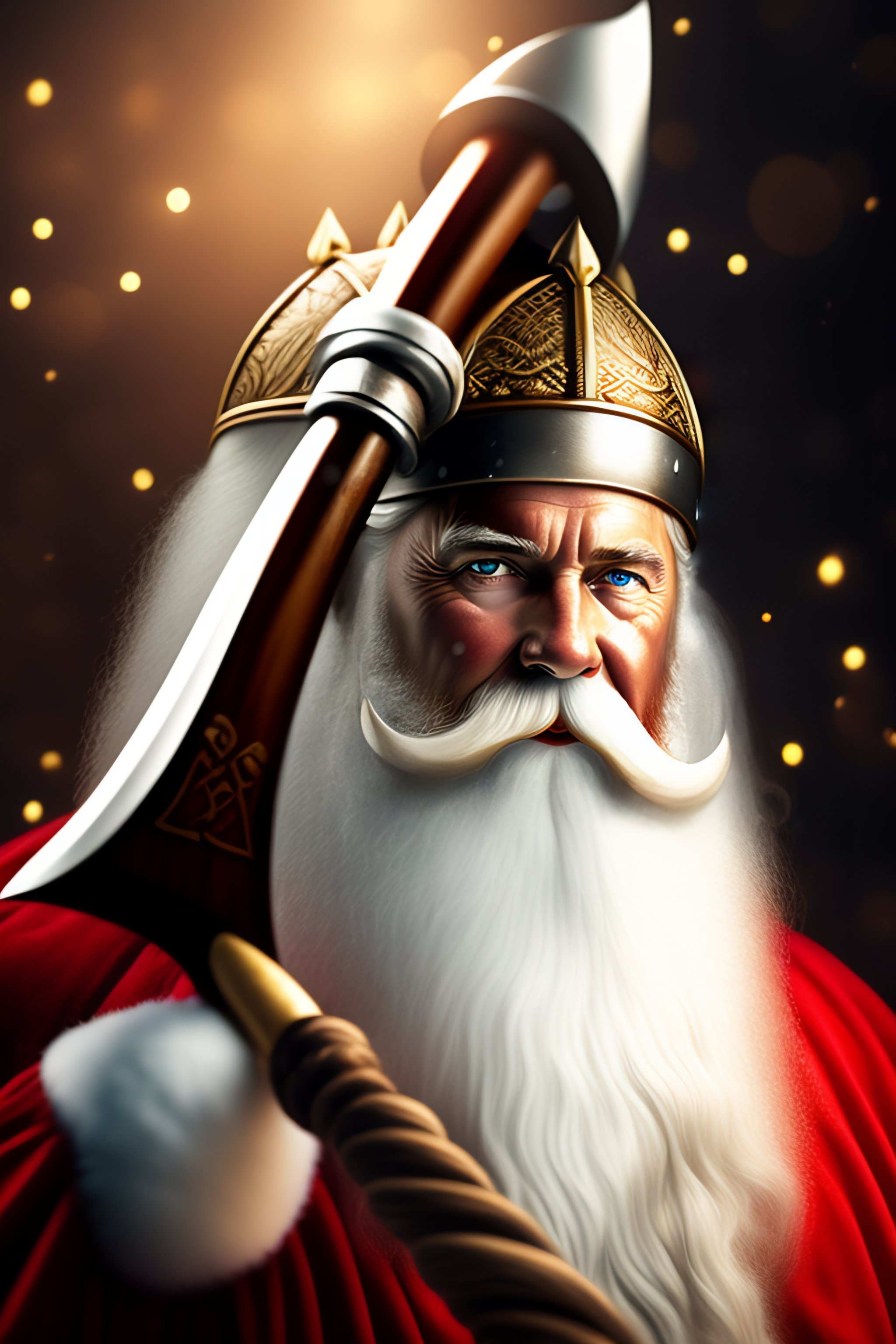 lexica-viking-axe-santa-claus