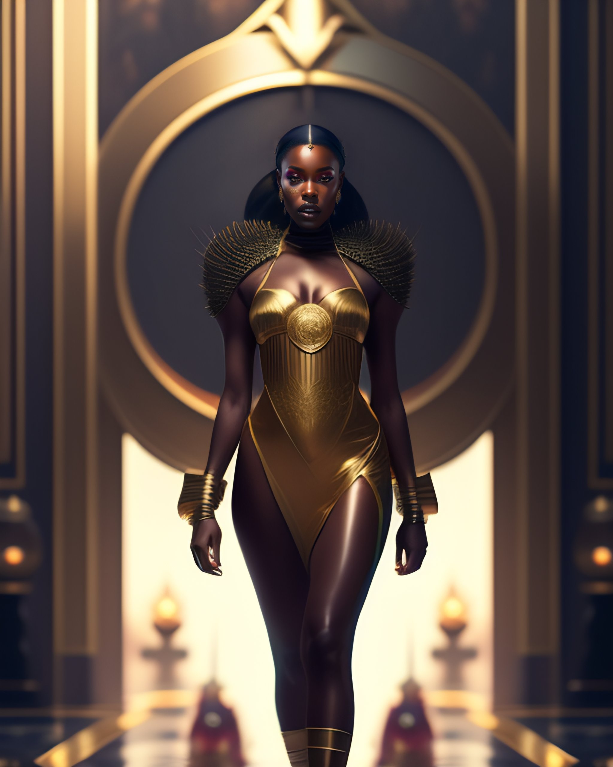 Lexica - full body supervillain representation of nigeria