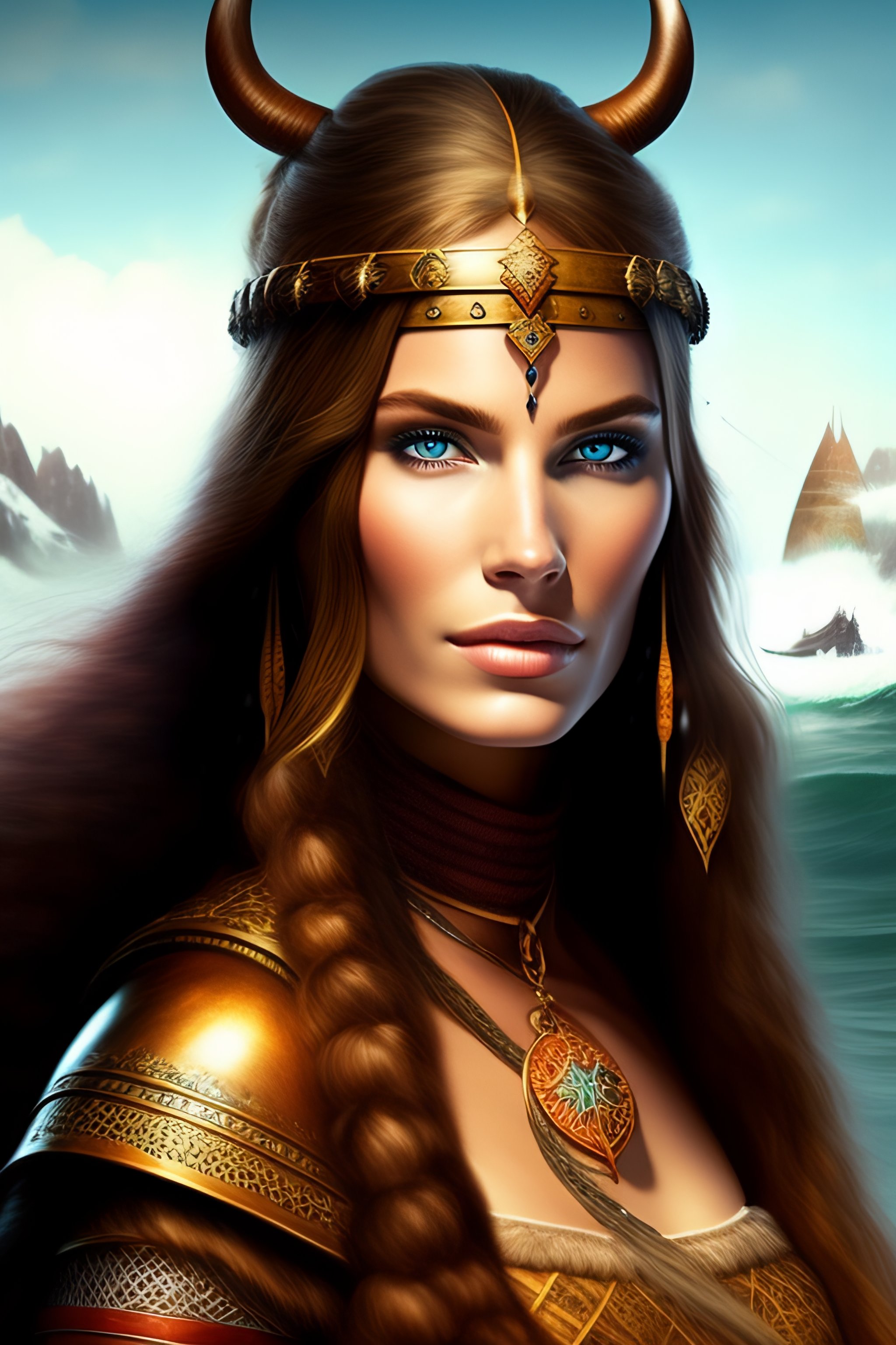 Lexica - Beautiful viking woman