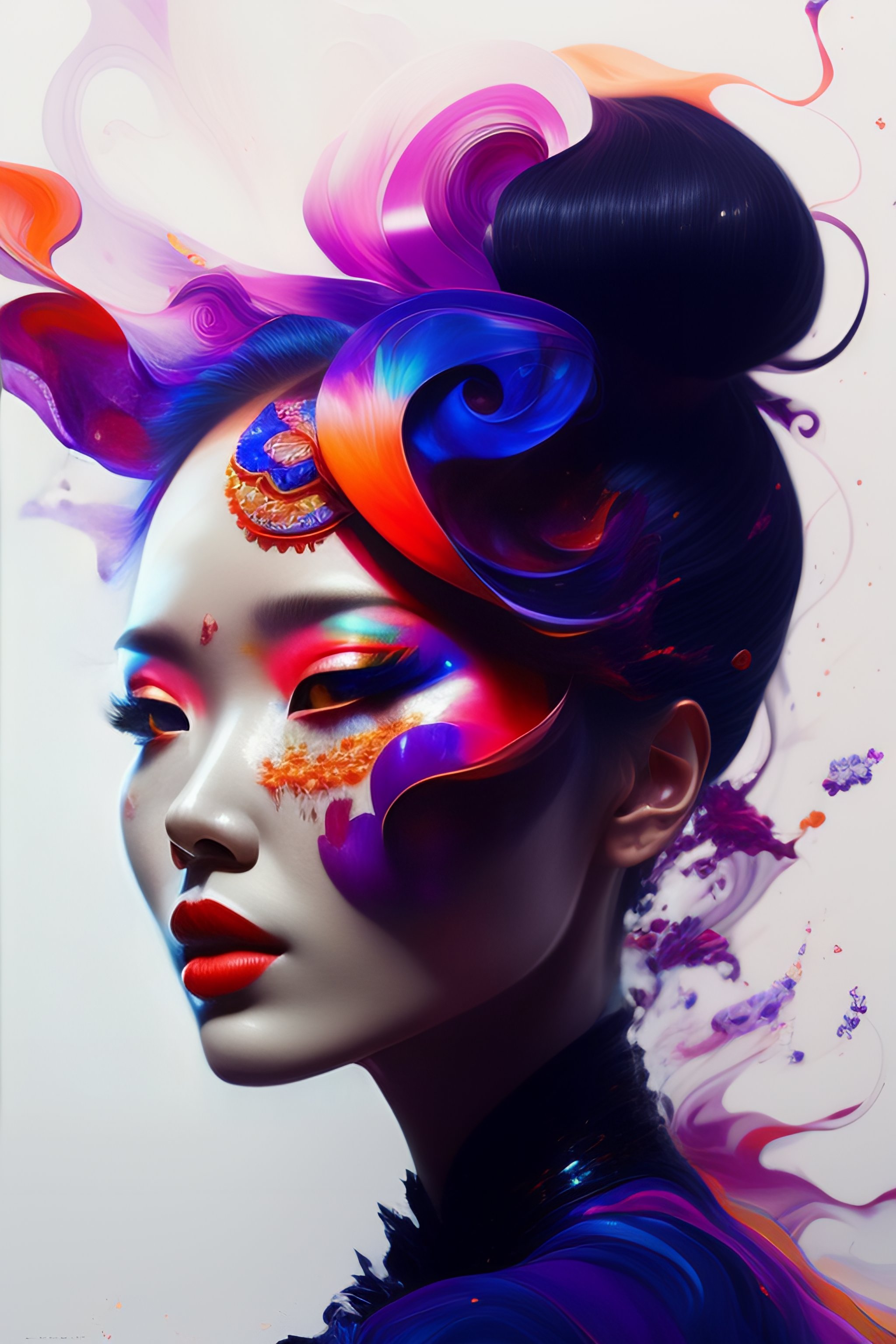 Lexica - Portrait of the most beautiful form of chaos, elegant, a ...
