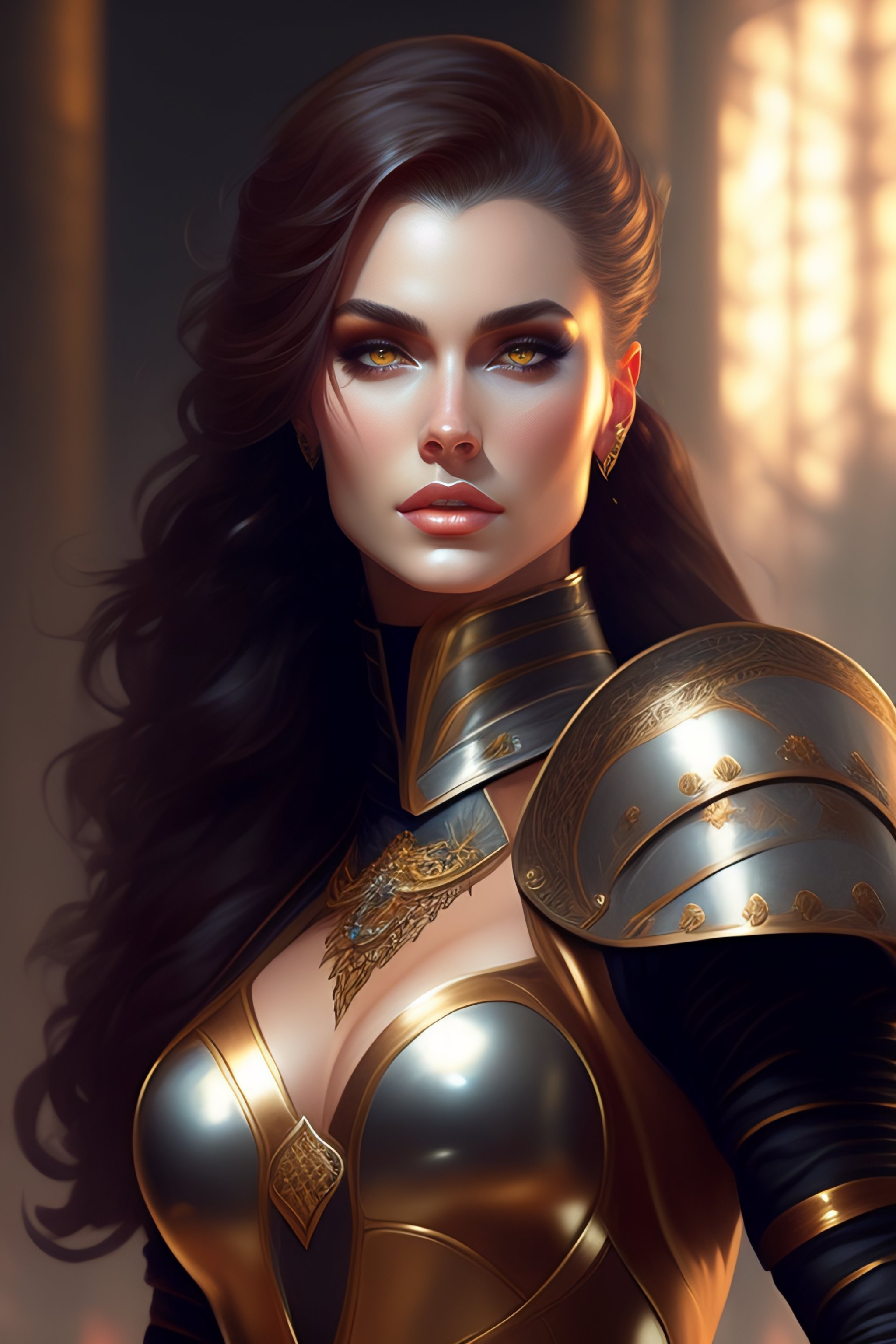 Lexica - Sophie Dee ,rogue with leather armor in the painting style of  arcane,intricate, elegant, sharp focus, illustration, highly detailed,  digital...