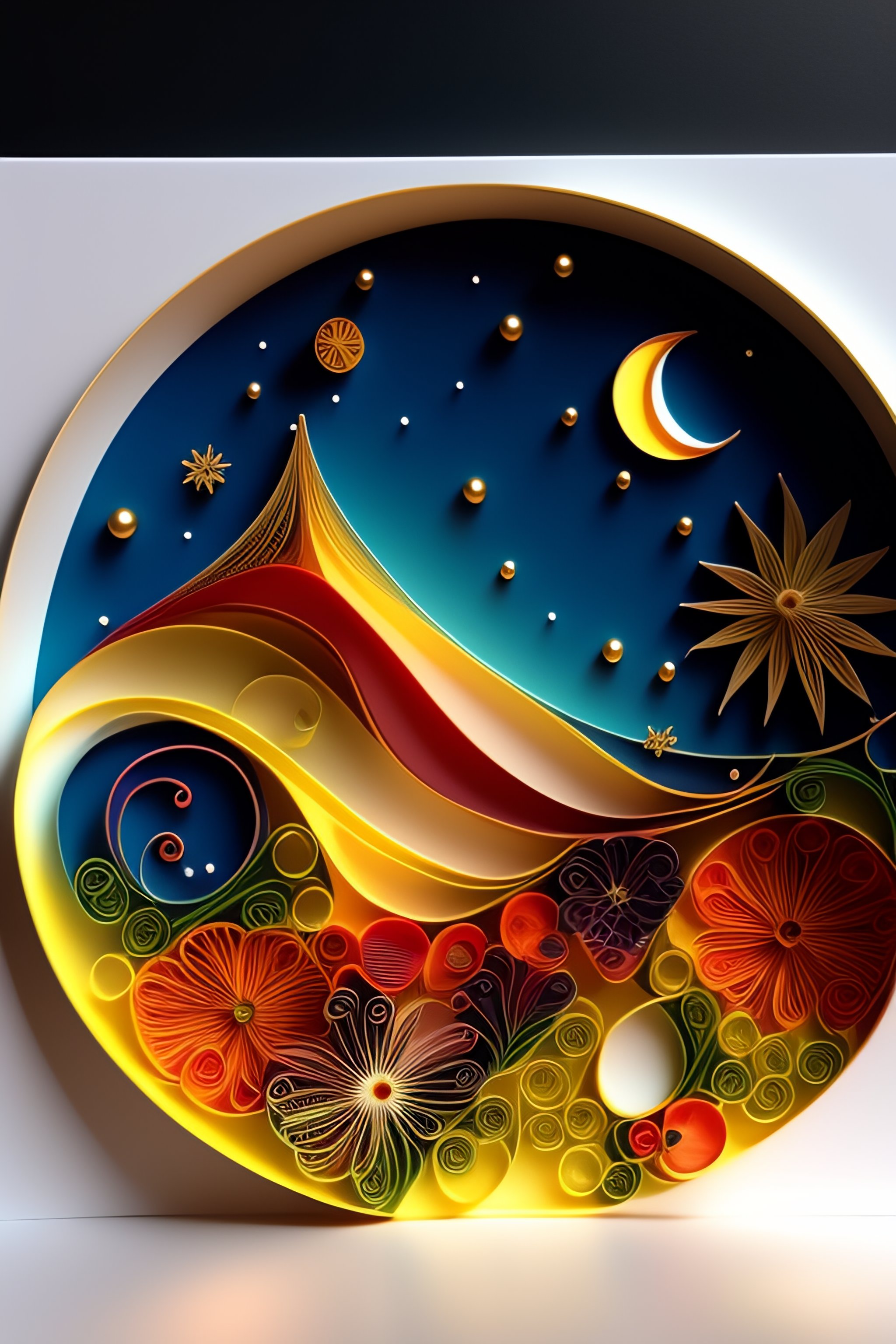 Lexica - (((Happy New Year))), paper cut craft, paper cut illustration ...