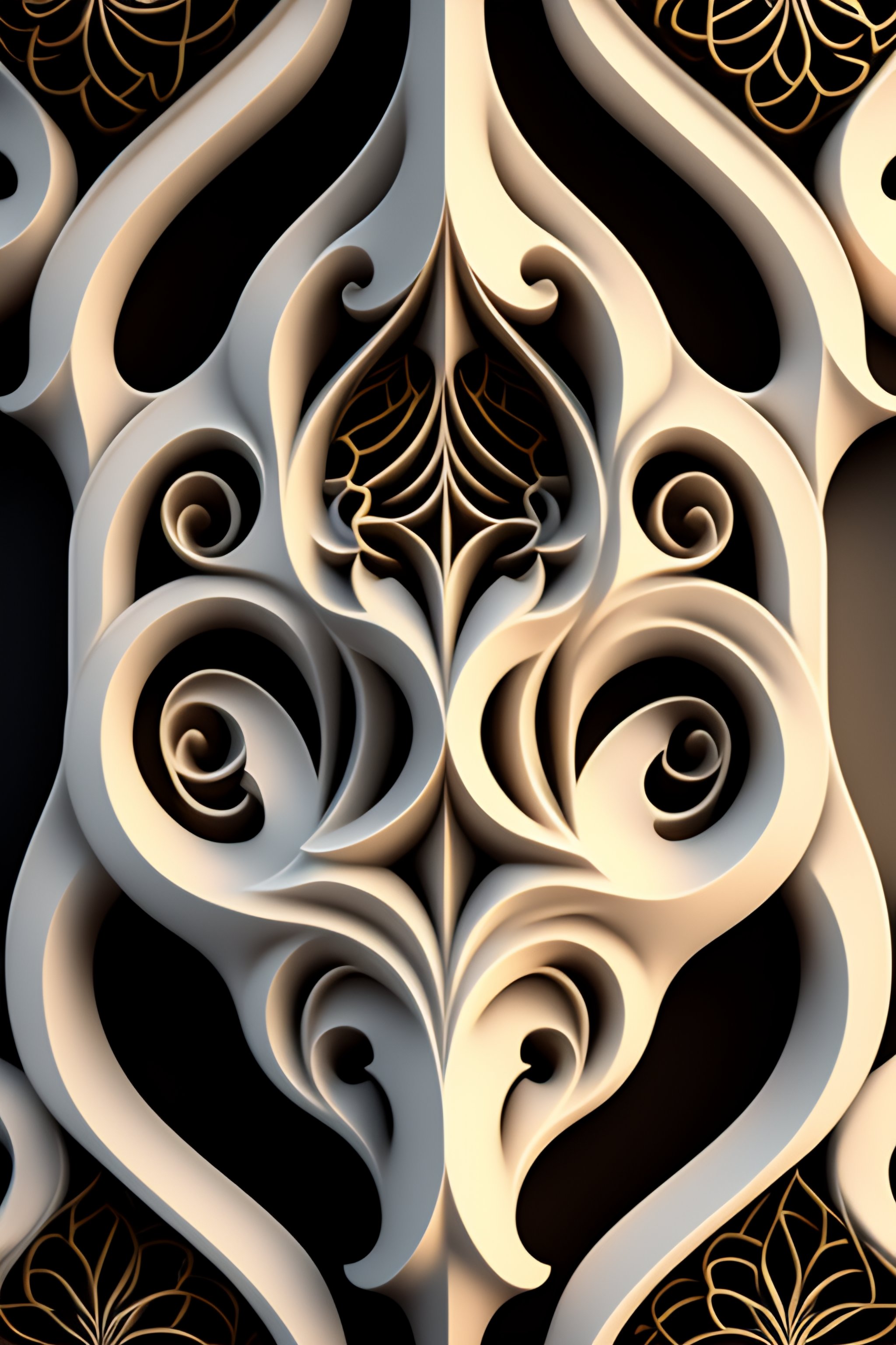 Picture of Lexica - Highly detailed beautiful organic molding, art nouveau, sharp ...