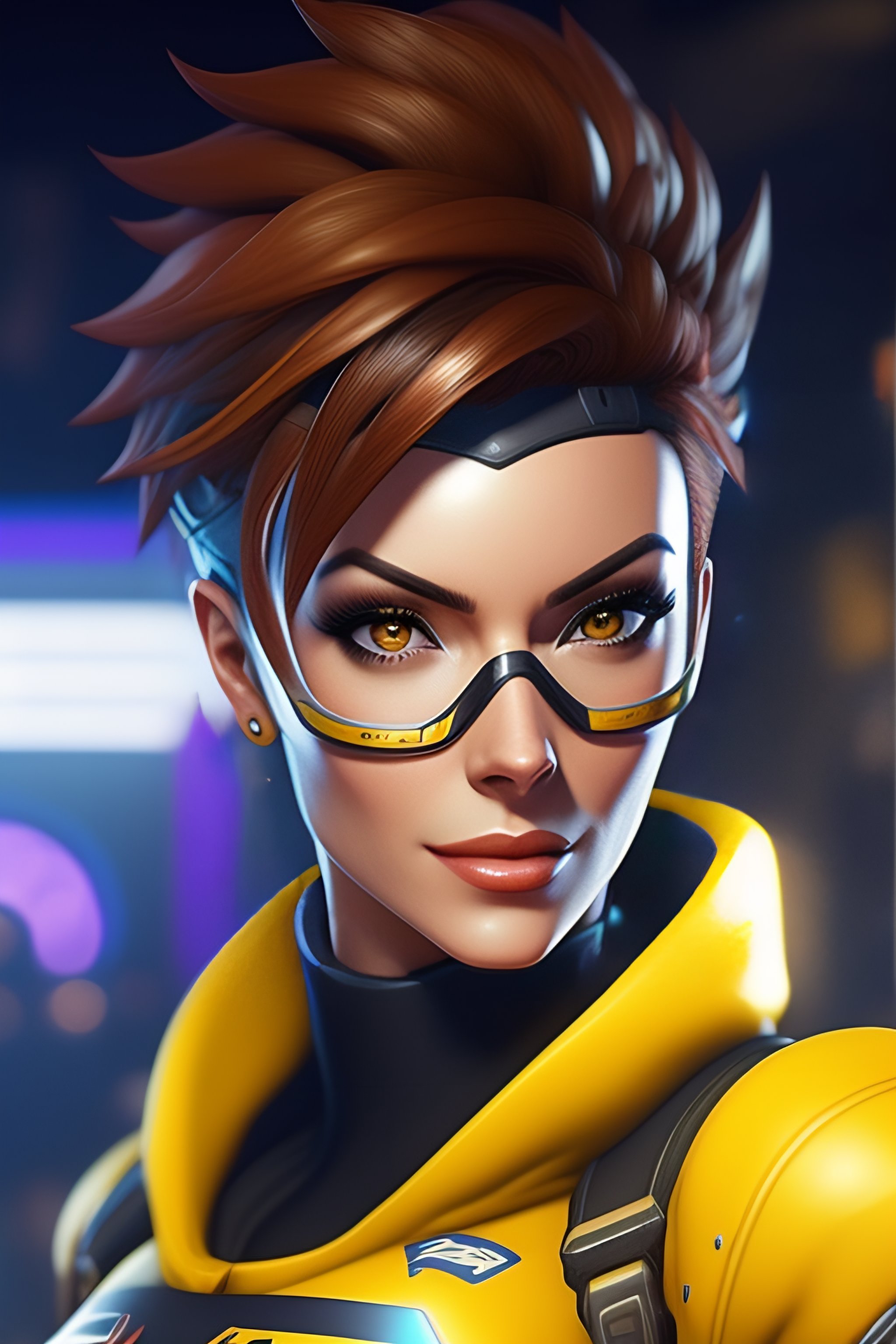 Lexica - Tracer from Overwatch at sixty years of age