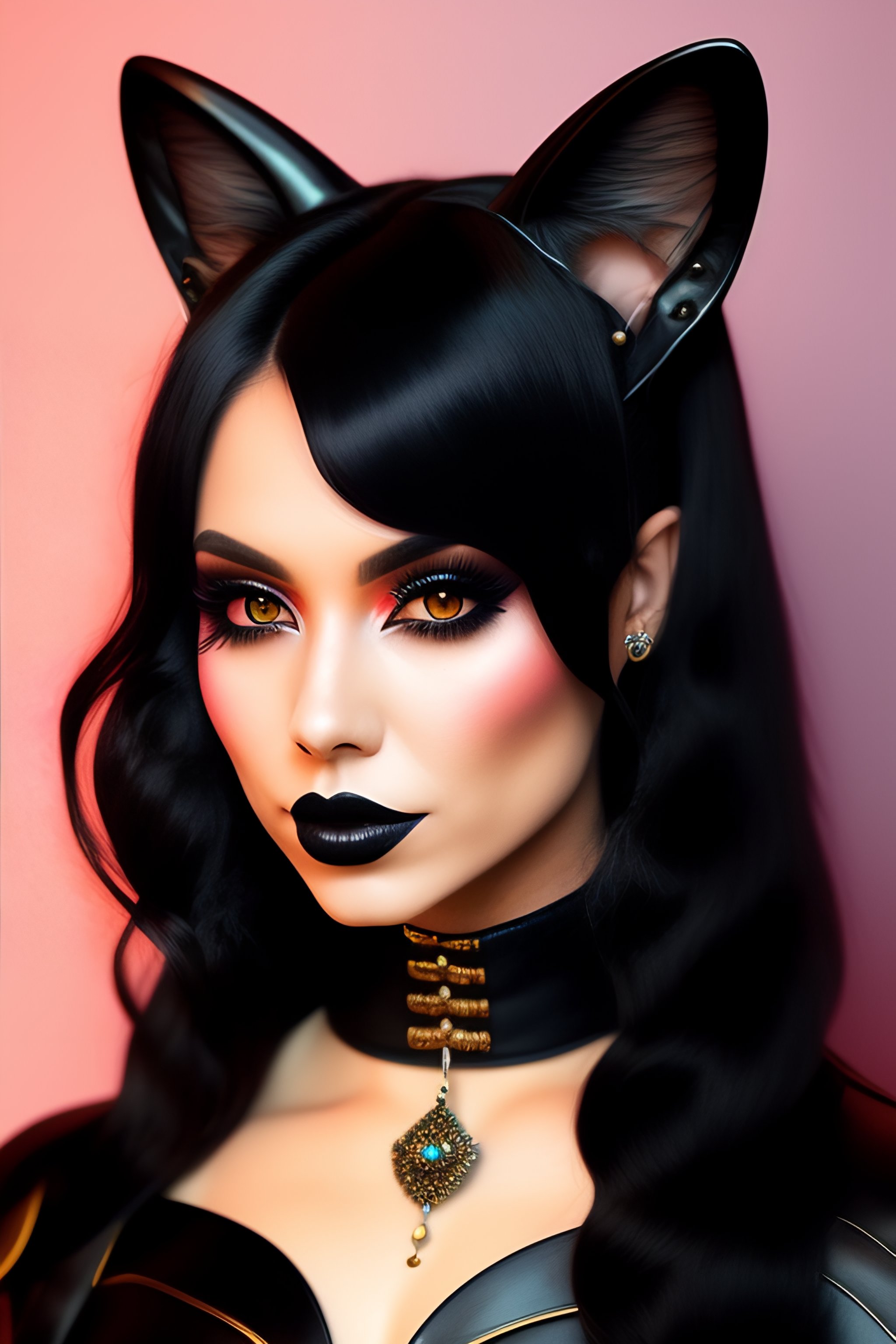 Lexica - Goth cat girl