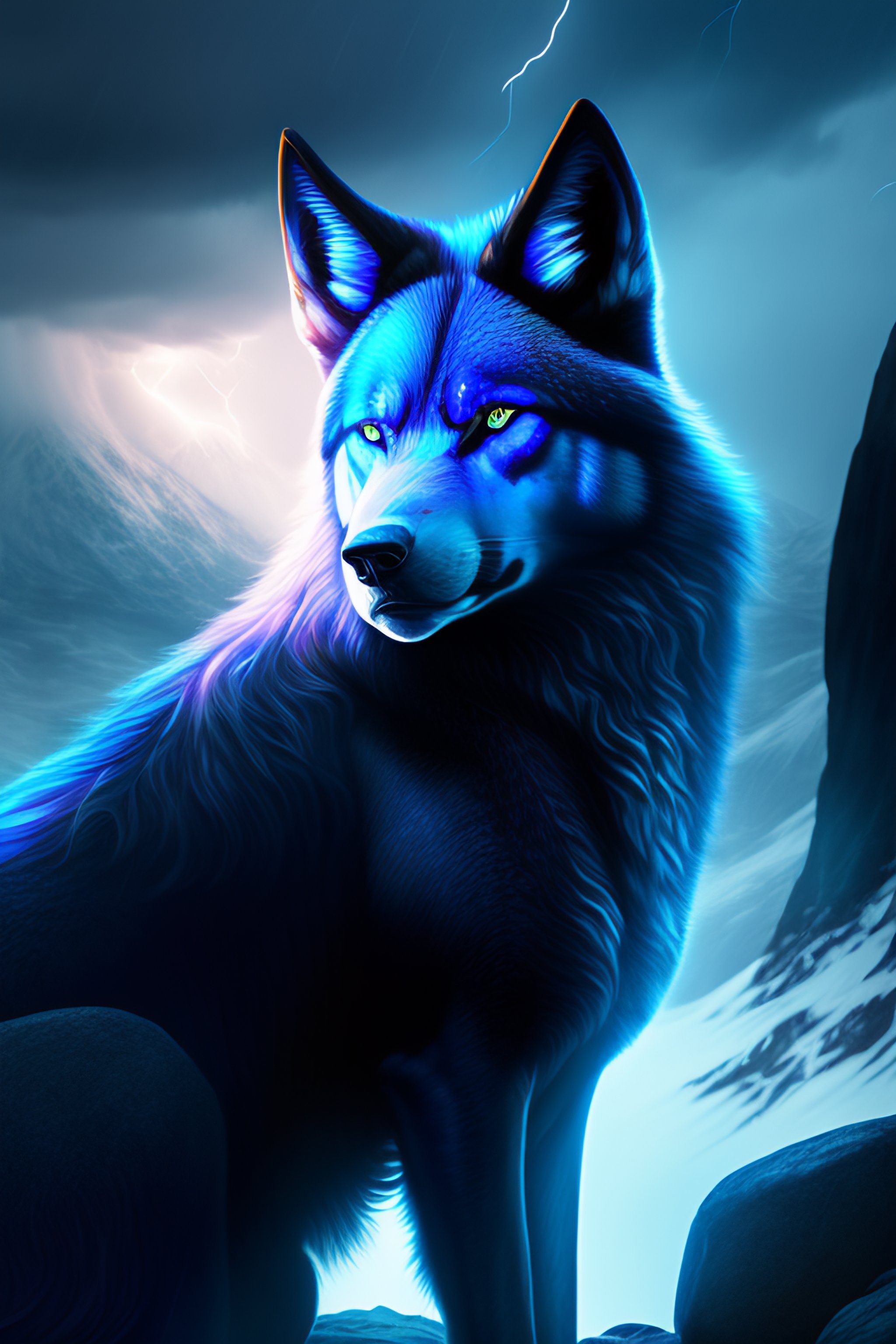 blue wolf eyes
