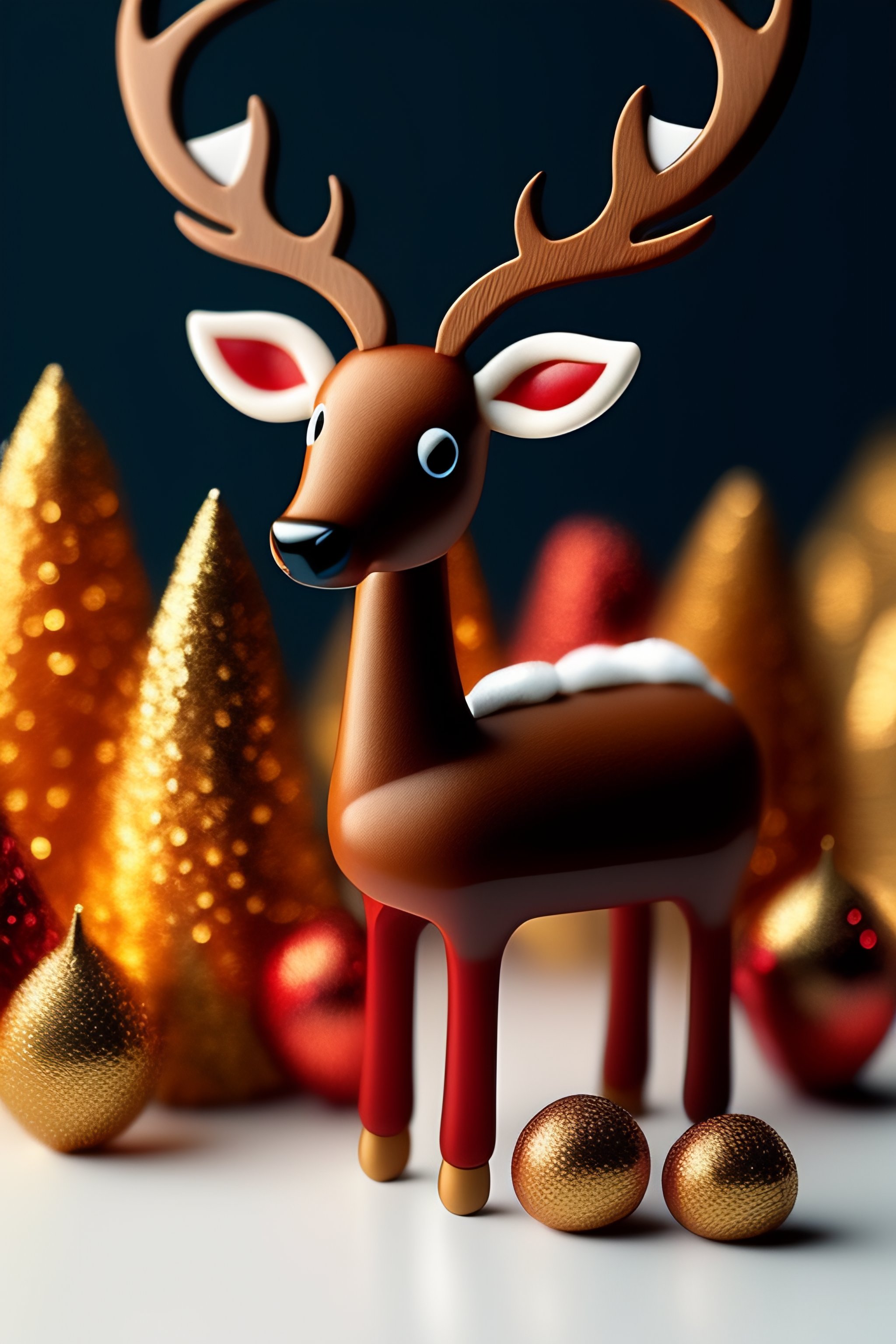 Lexica Reindeer In The Style Of Printable Heros