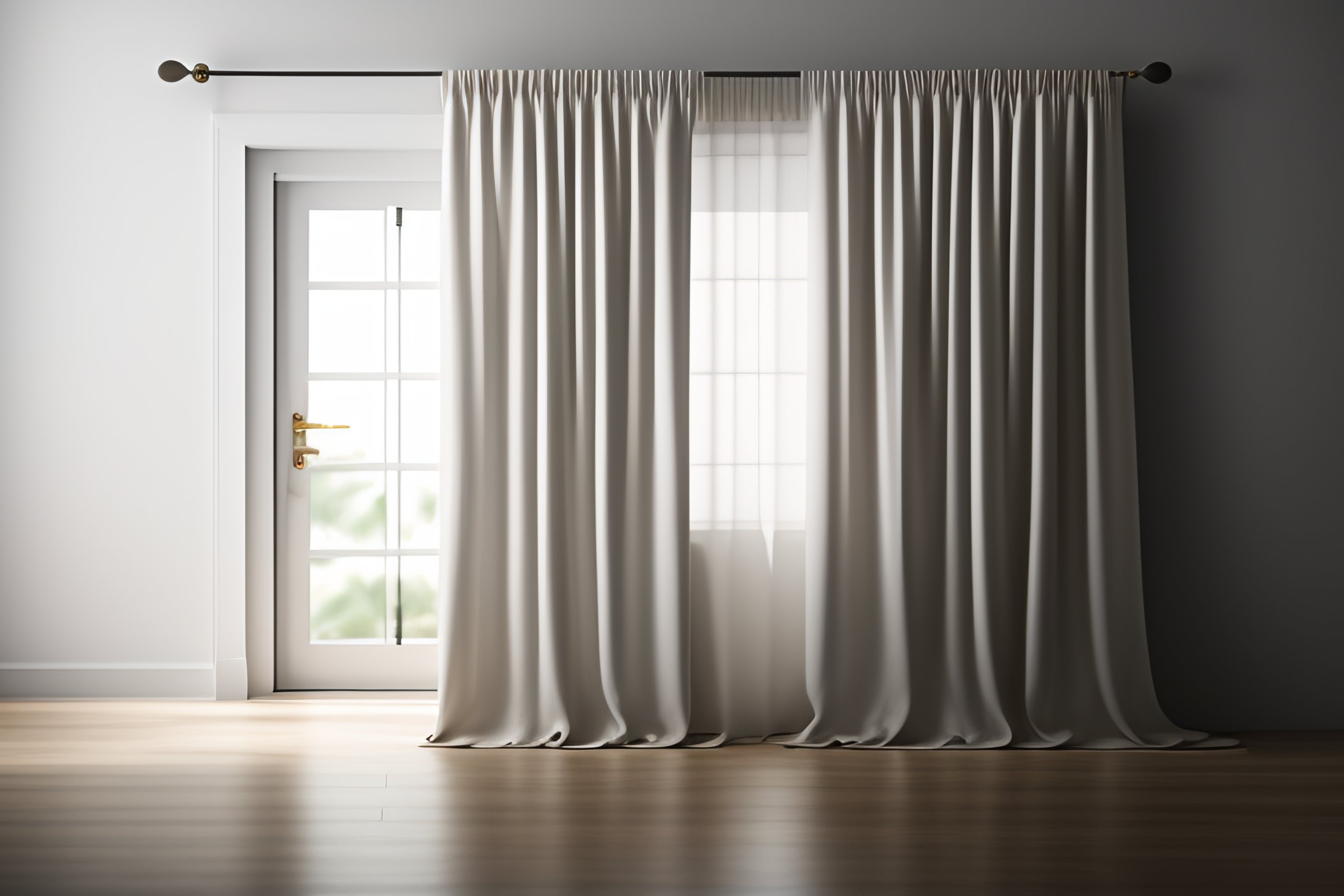 Lexica Photograph linen light white curtain
