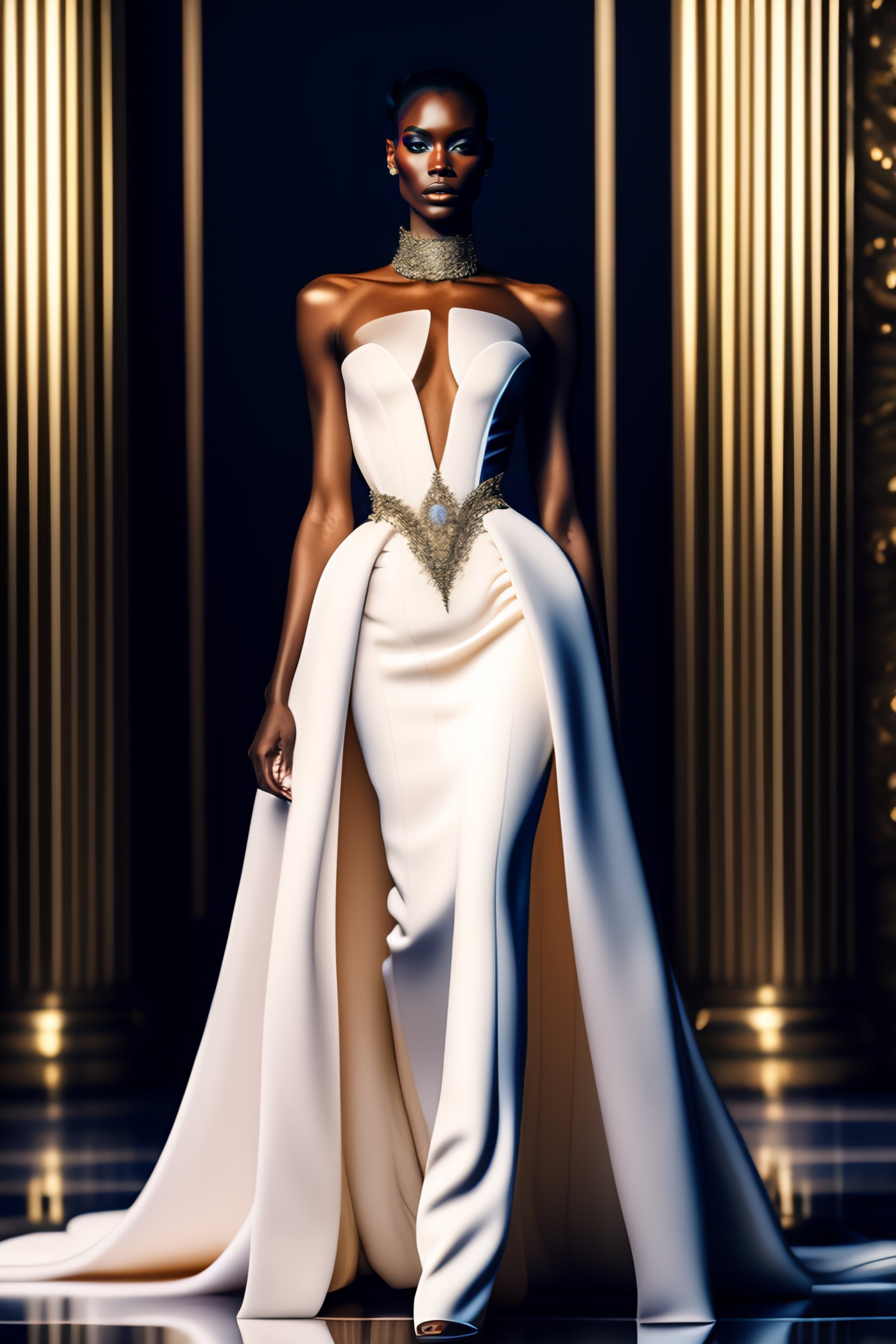 Lexica - /imagine prompt: a Thierry mugler haute couture dress+ full ...