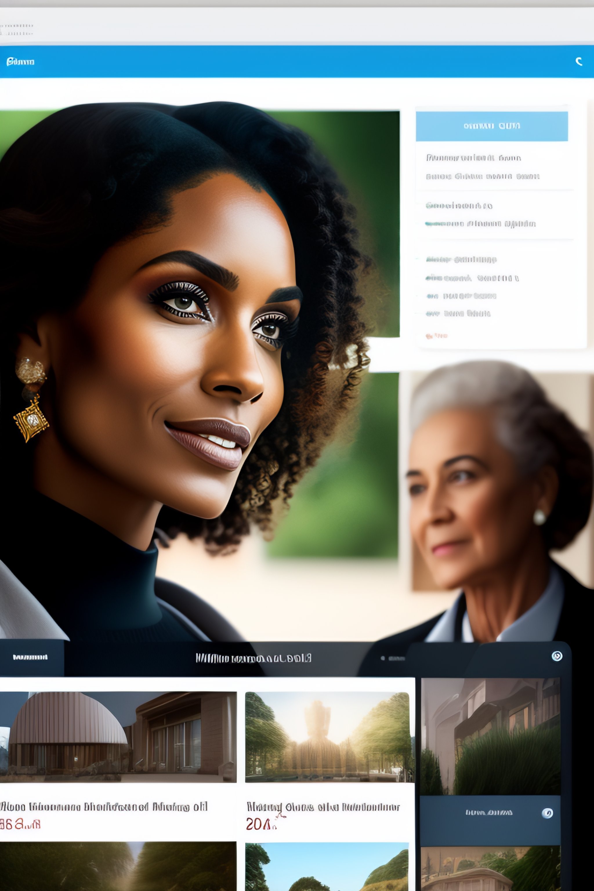 Lexica - Screenshot of azoom meeting window with a woman talking in the ...