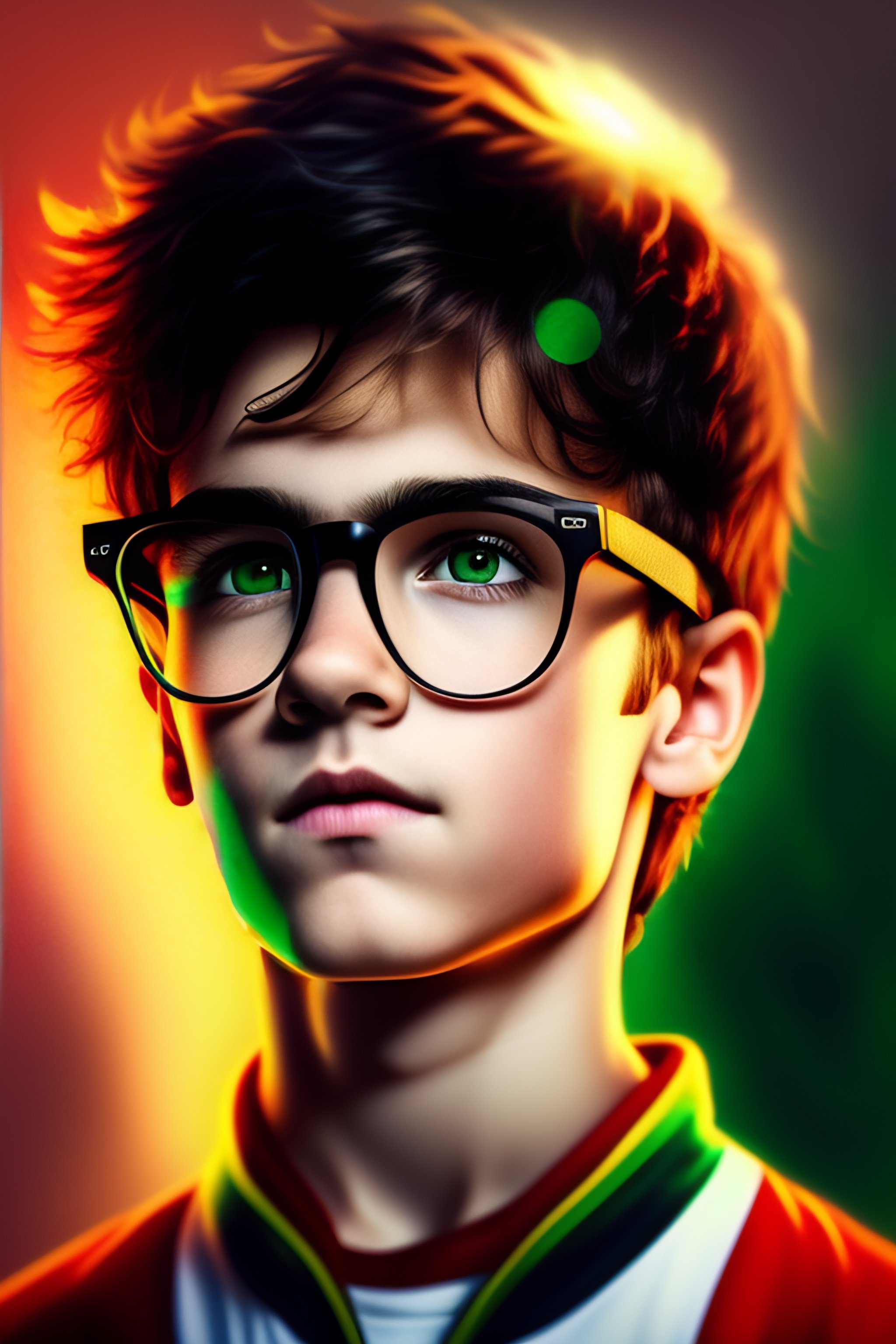 Boy store glasses lightning