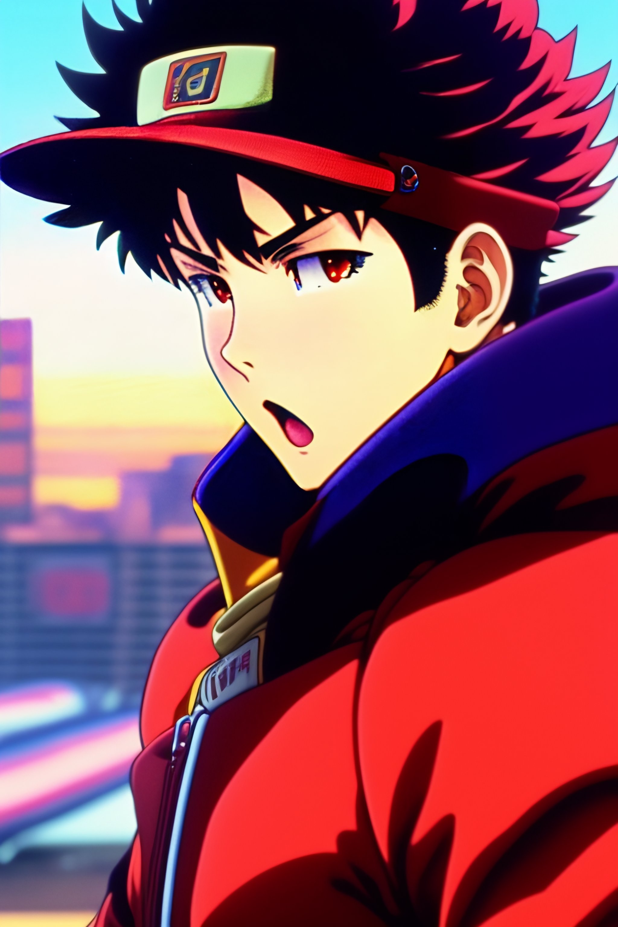 Lexica - Vintage anime screenshot from Akira, 90’s anime aesthetic. A ...