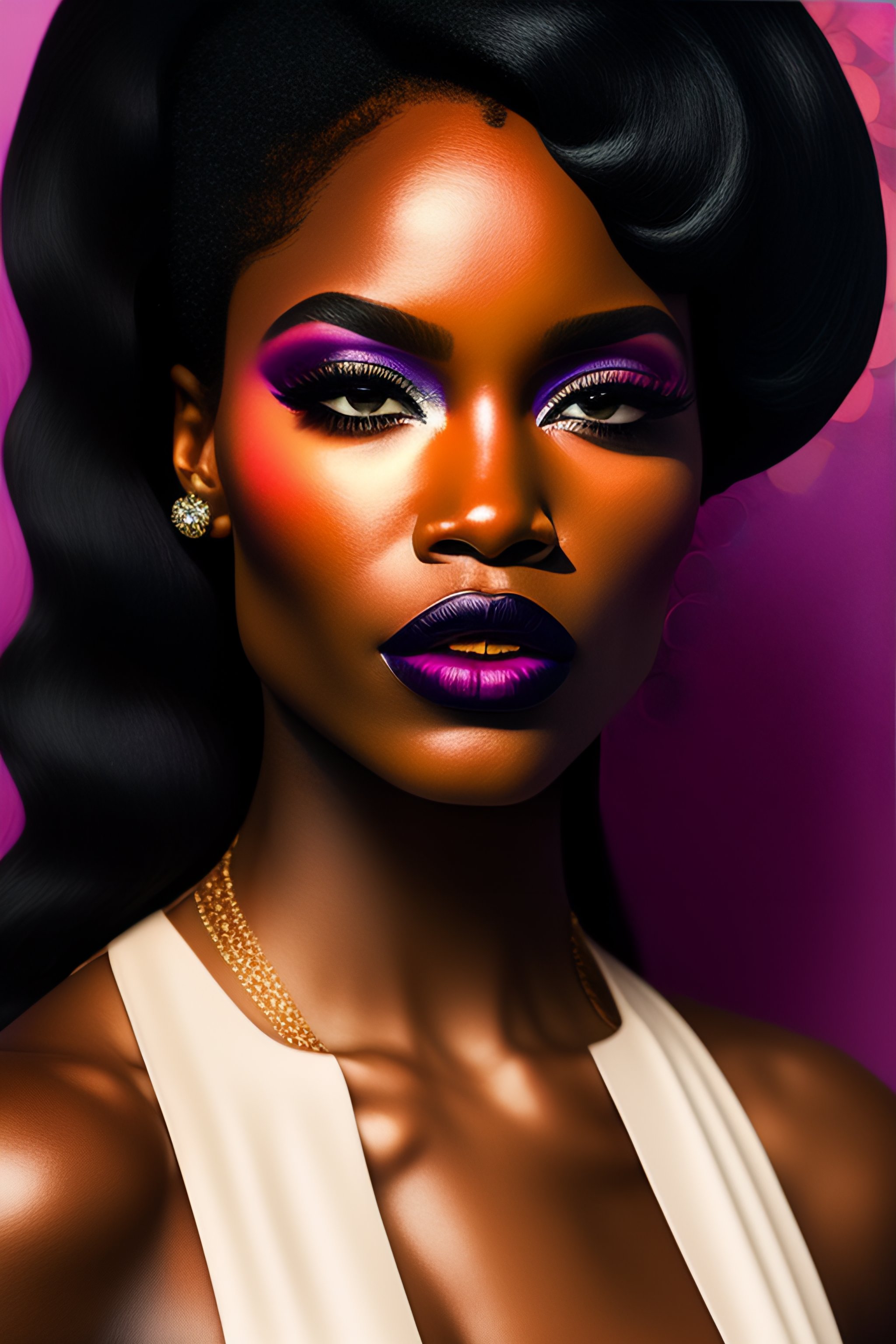 Lexica Black girl lipstick