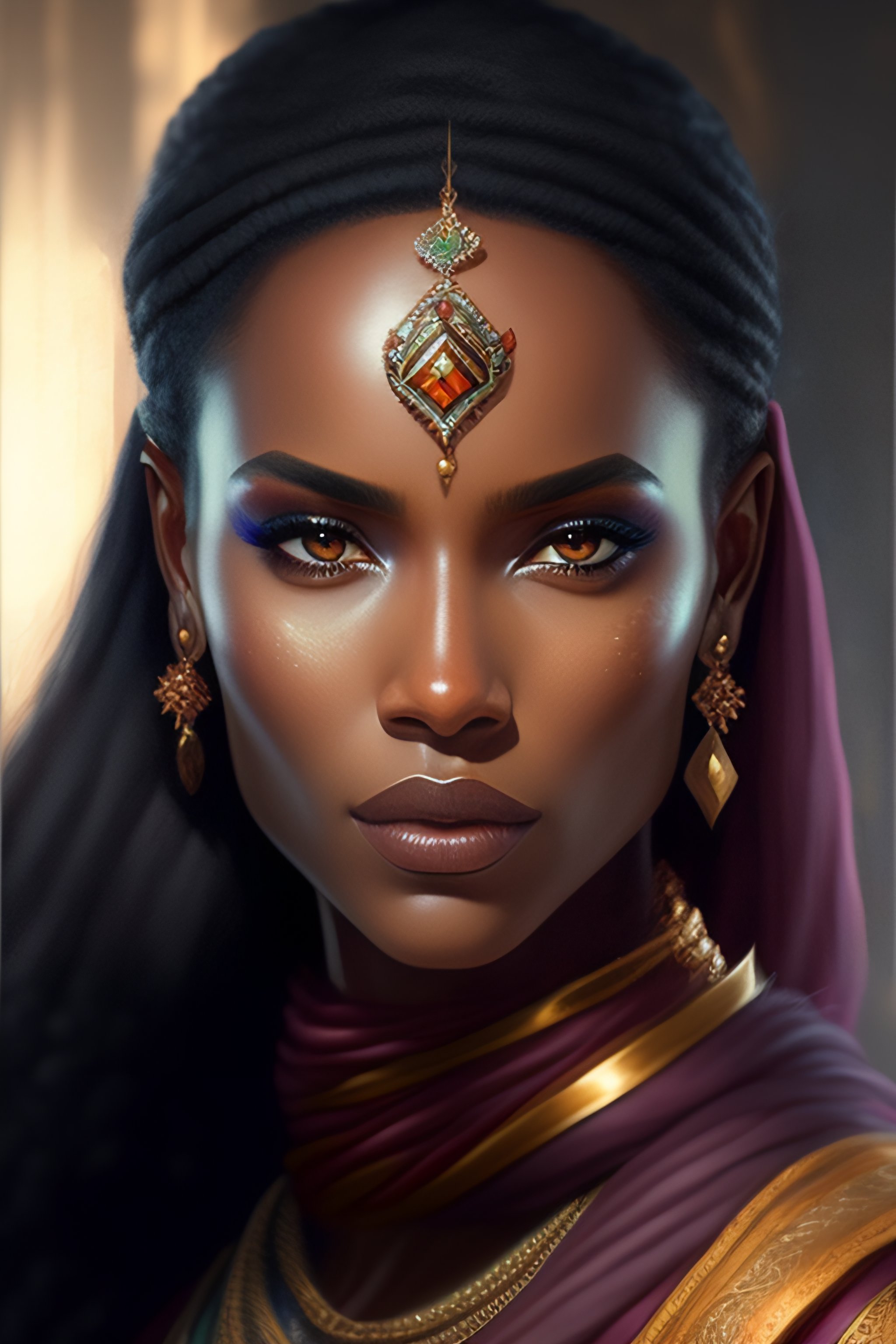 Lexica - Ethiopia, d & d, fantasy, portrait, highly detailed, headshot ...