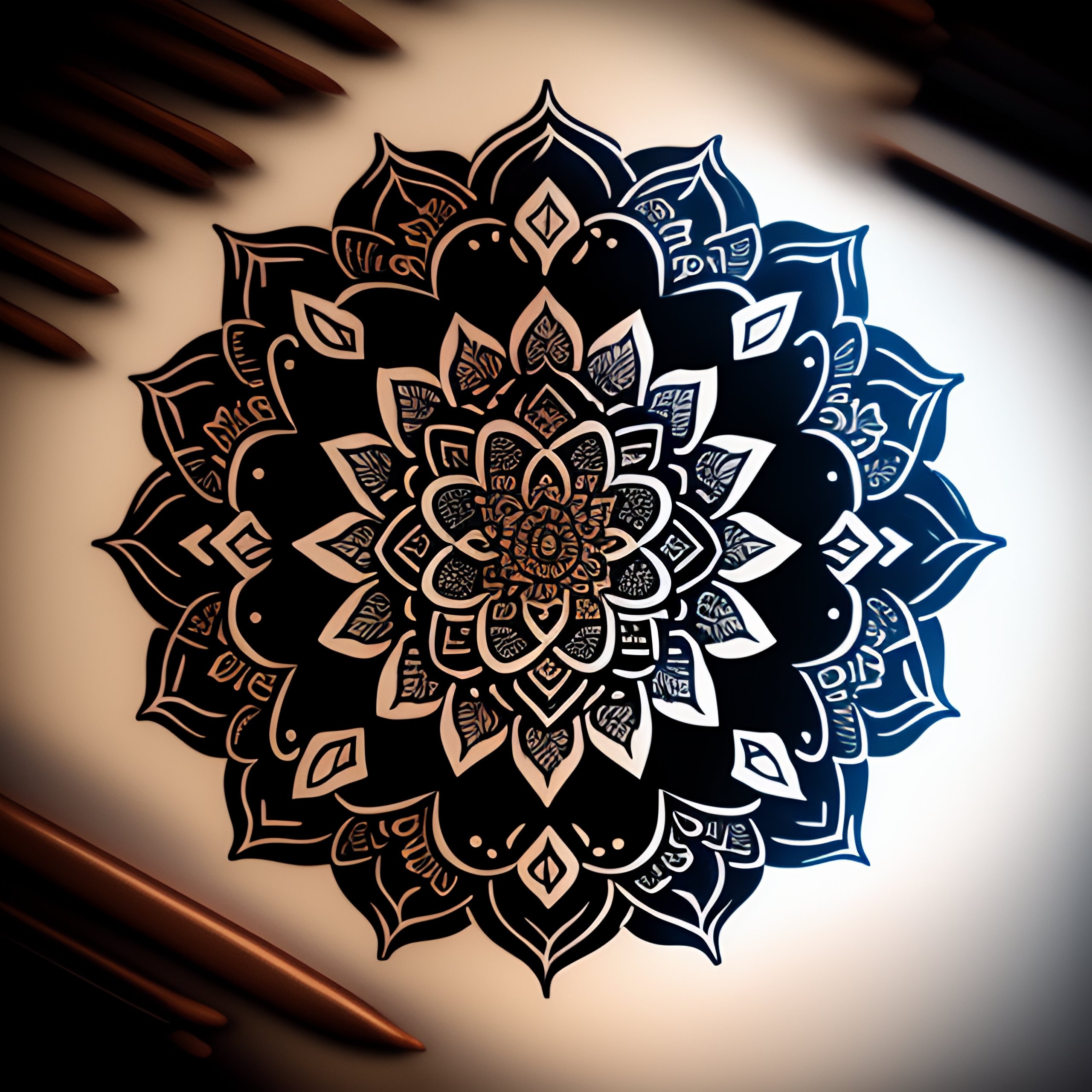 Lexica Mandala Tattoo Design Tattoo Stencil 8124