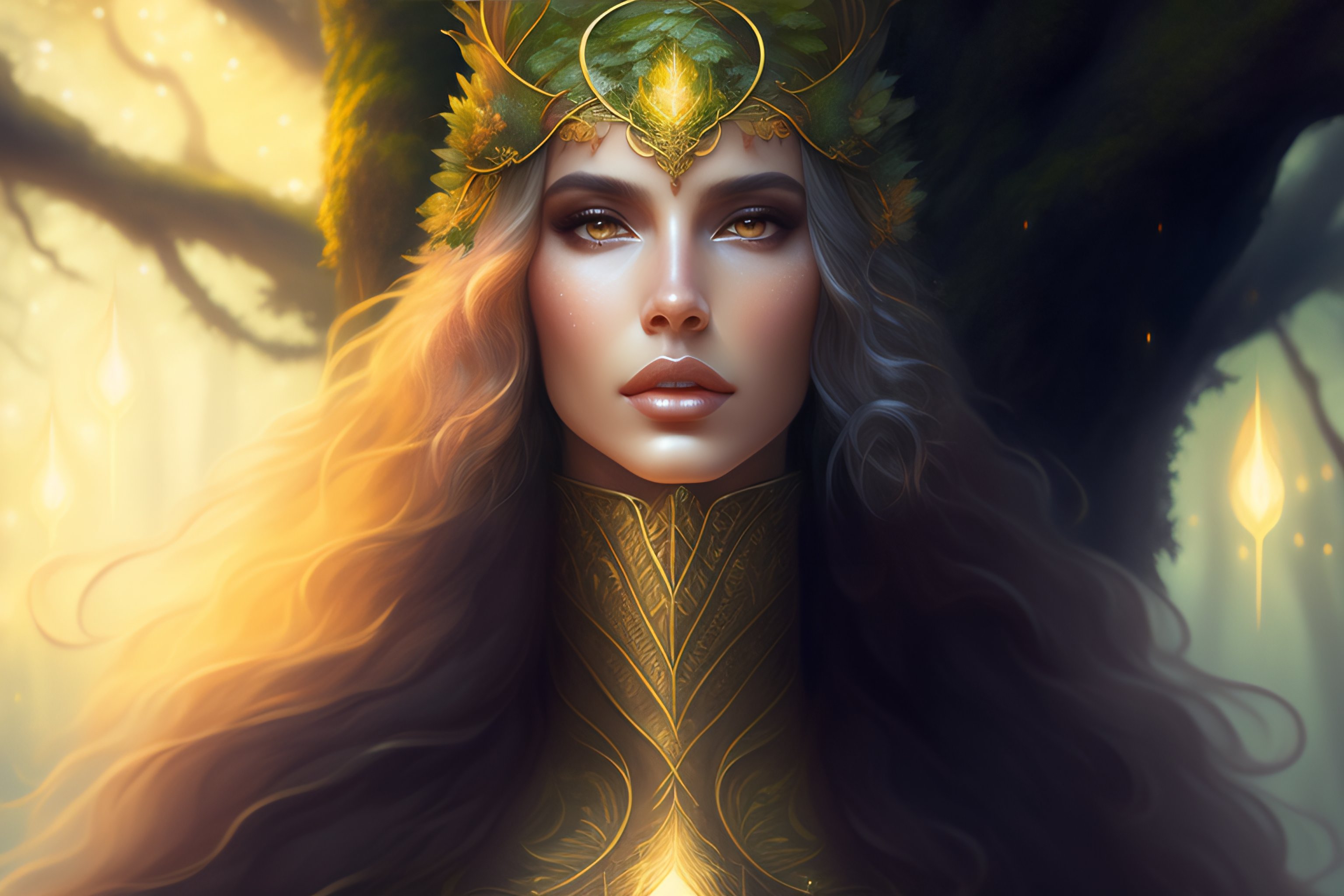 Lexica - Symmetry full body portrait of moss king of ent of fangorn ...