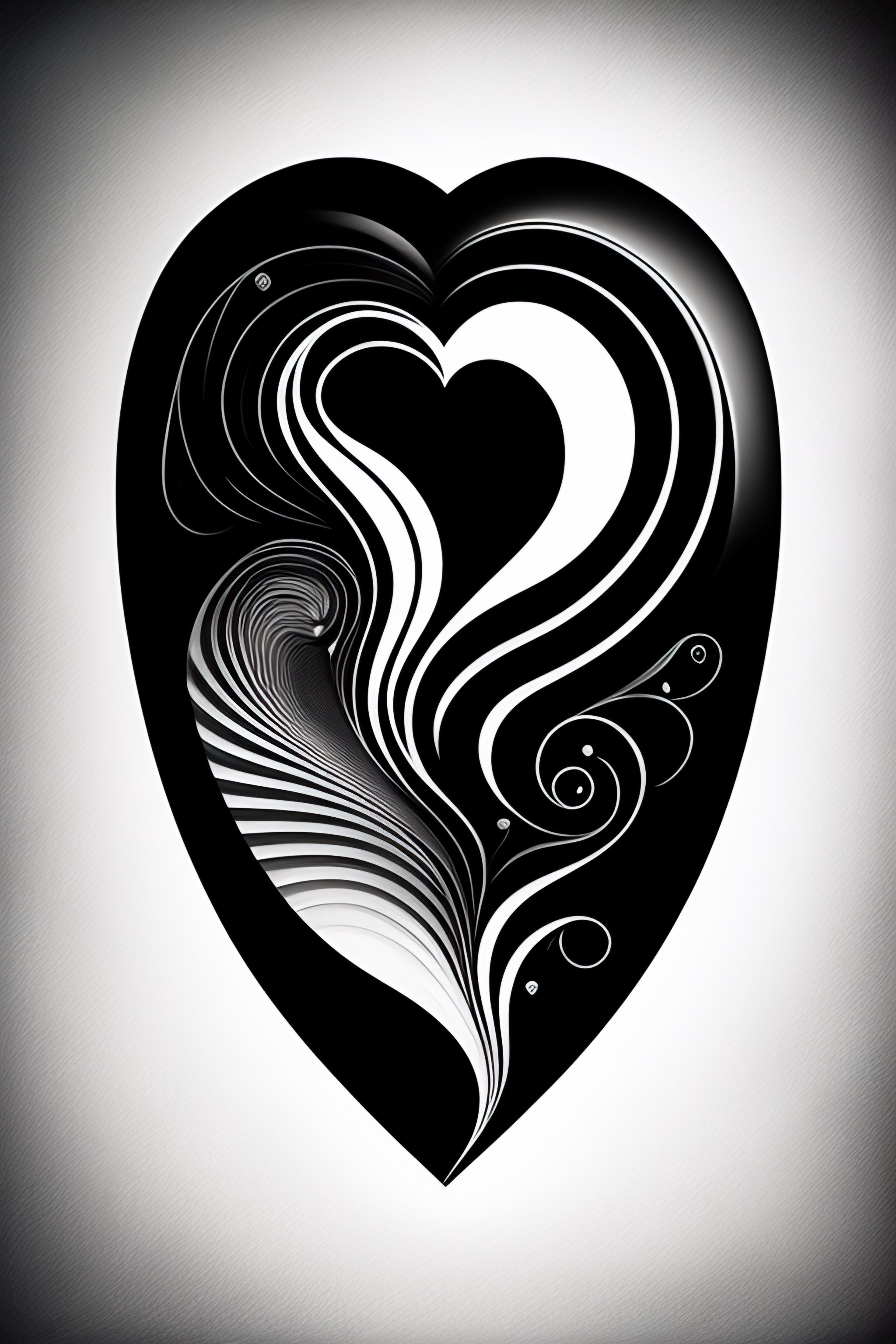 simple black heart tattoo