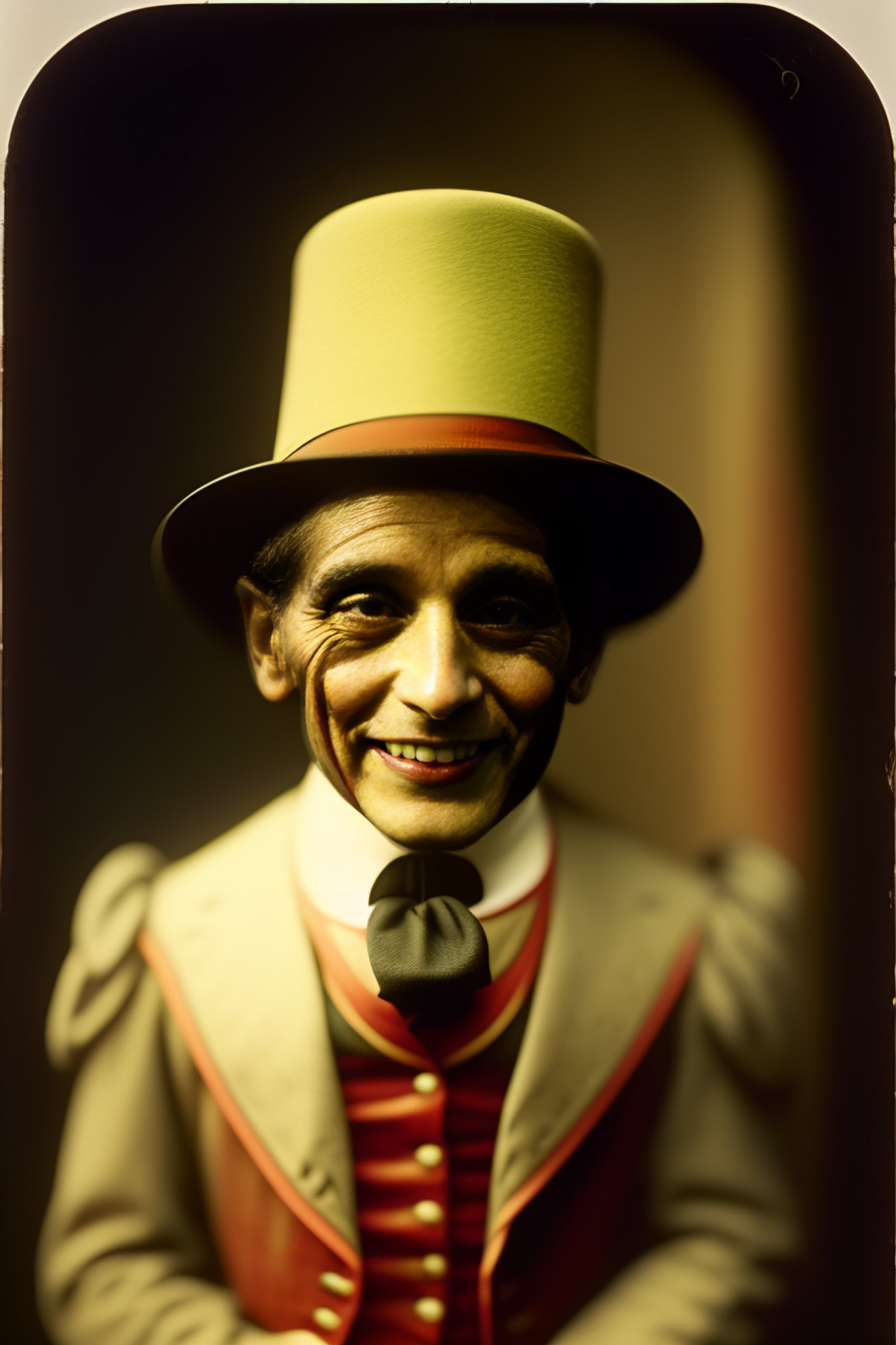 Lexica A ventriloquist figure wearing a funny hat, ventriloquist