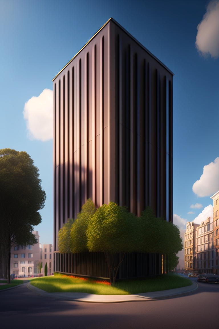 Lexica - Realistic bulding , sky, street