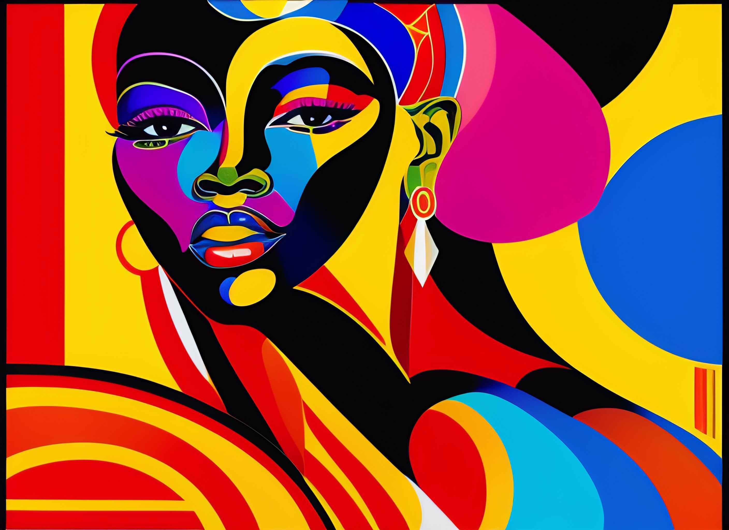 Lexica - Stylized abstract art of africain dancer, , in the style of ...