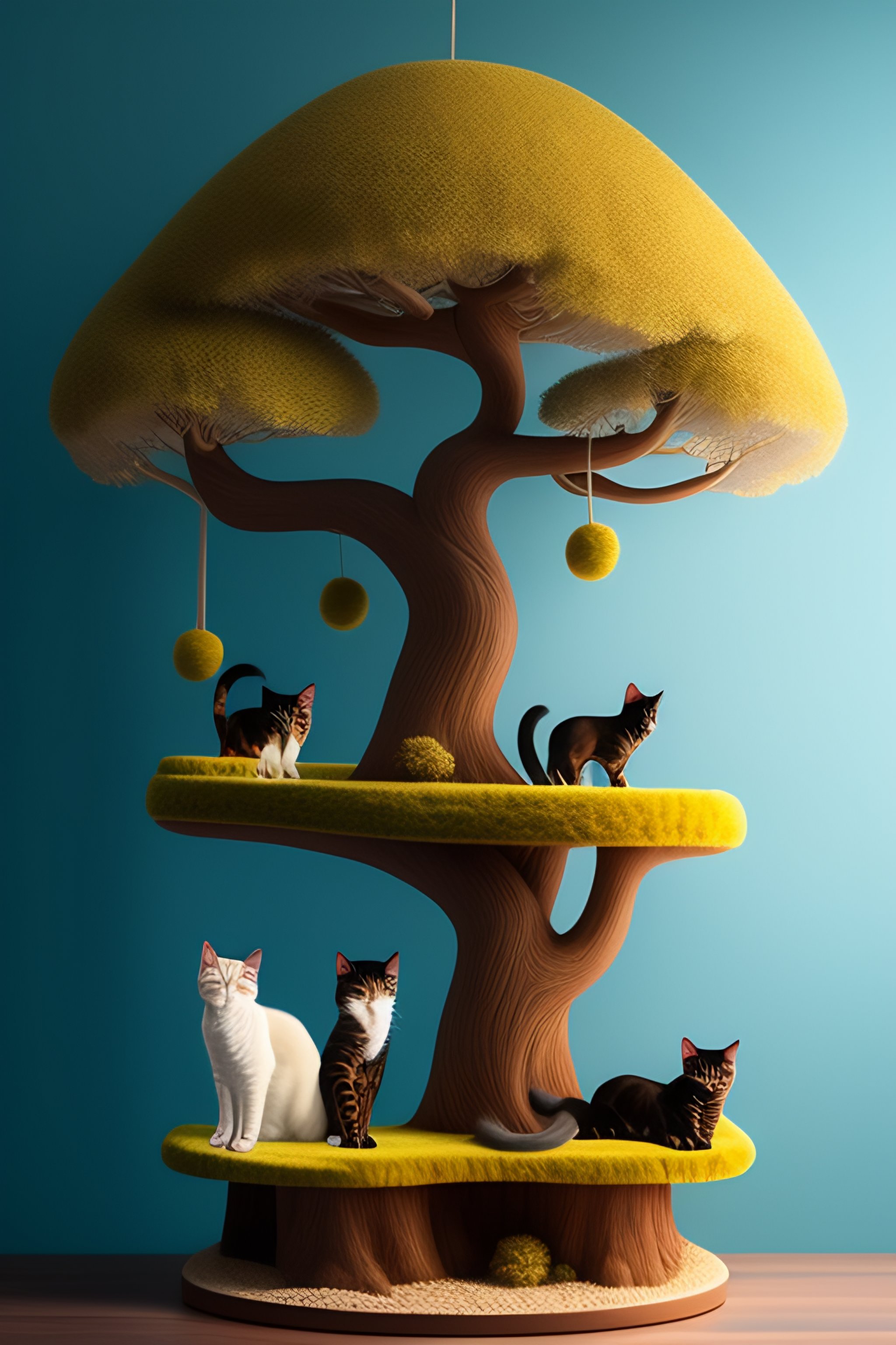 Lexica - A tree with cats growing on its branches