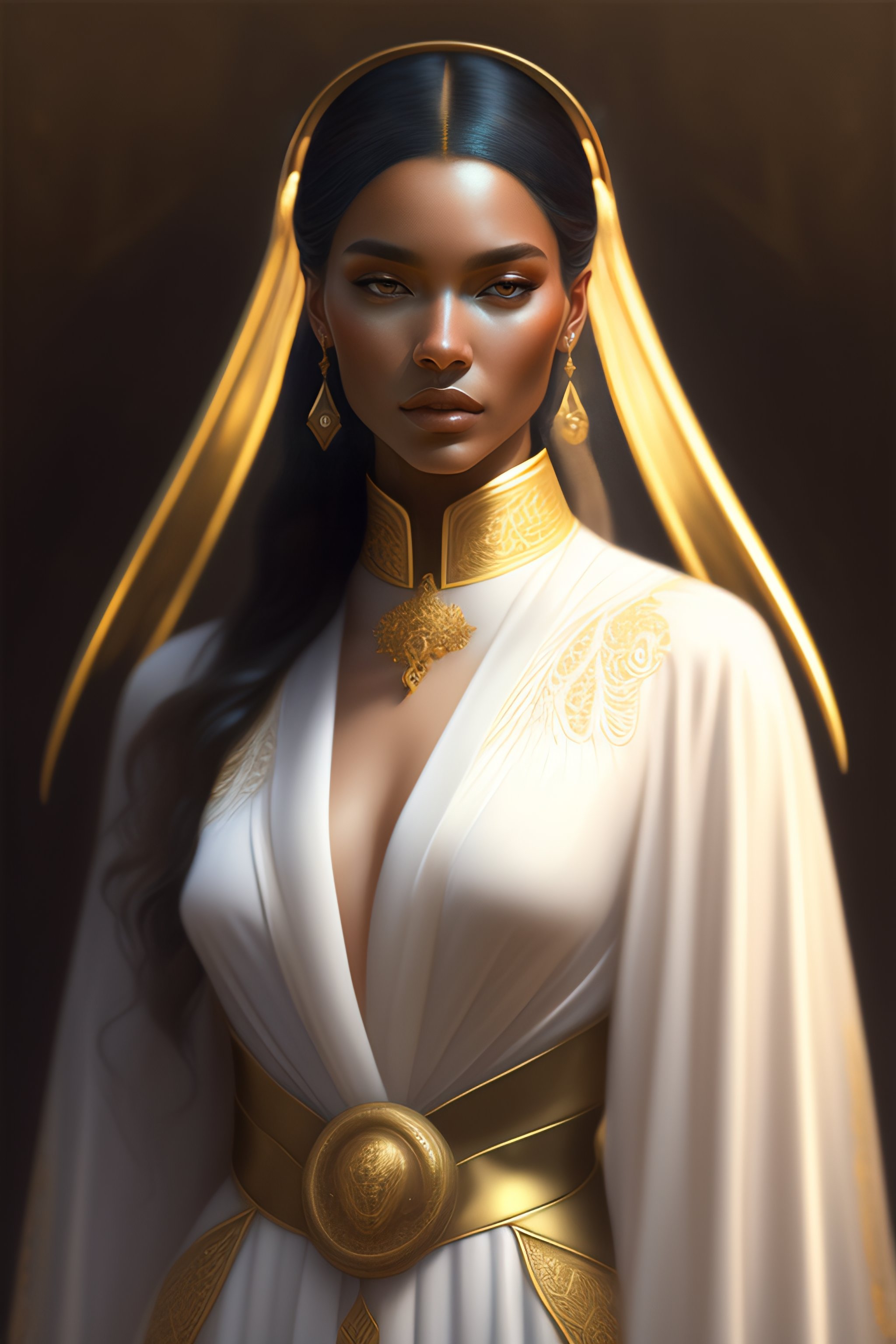 Lexica - Character portrait of an esoteric angel wearing robes. realism ...
