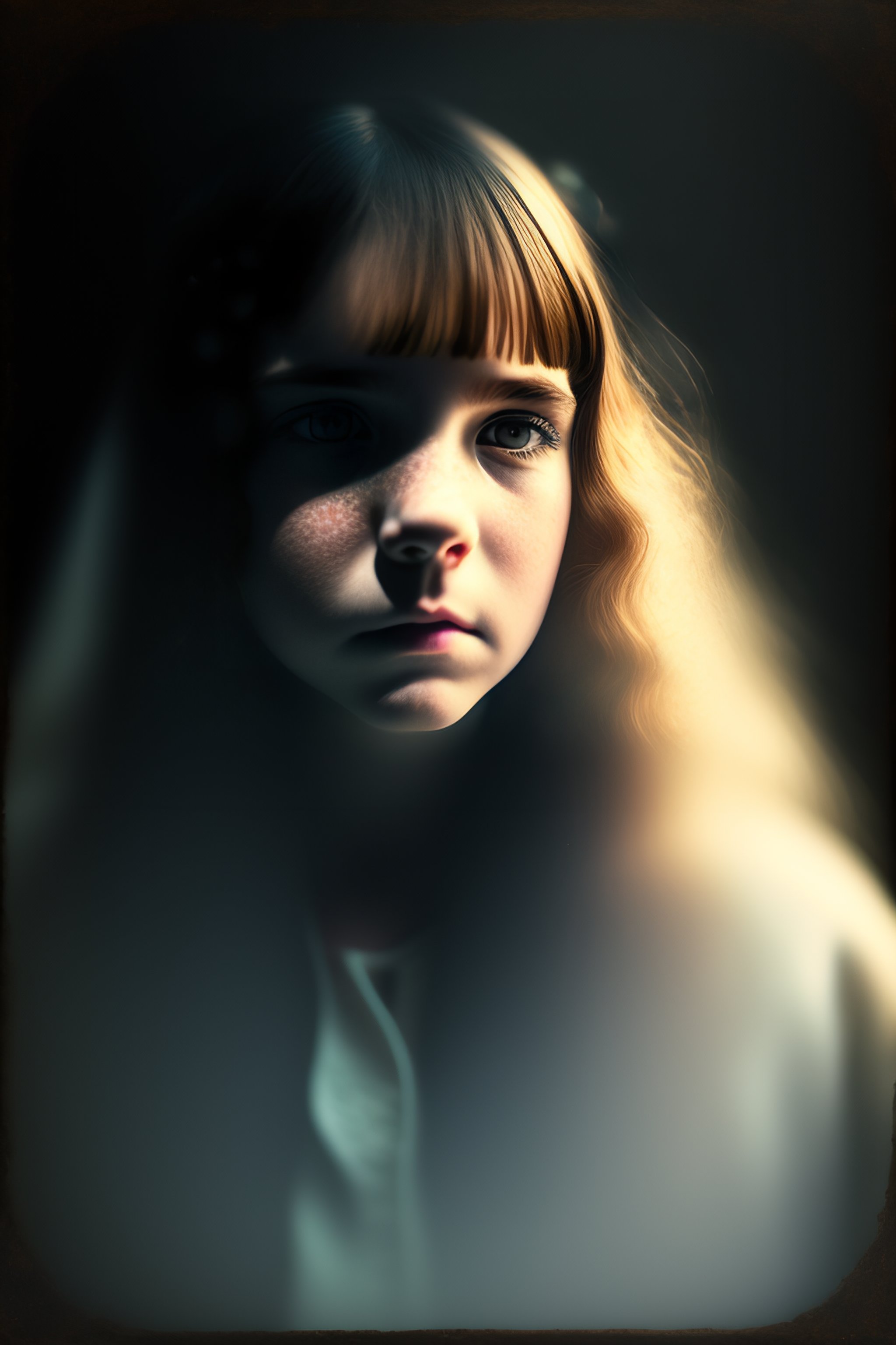 Lexica - Creepy photograph of a ghostly girl