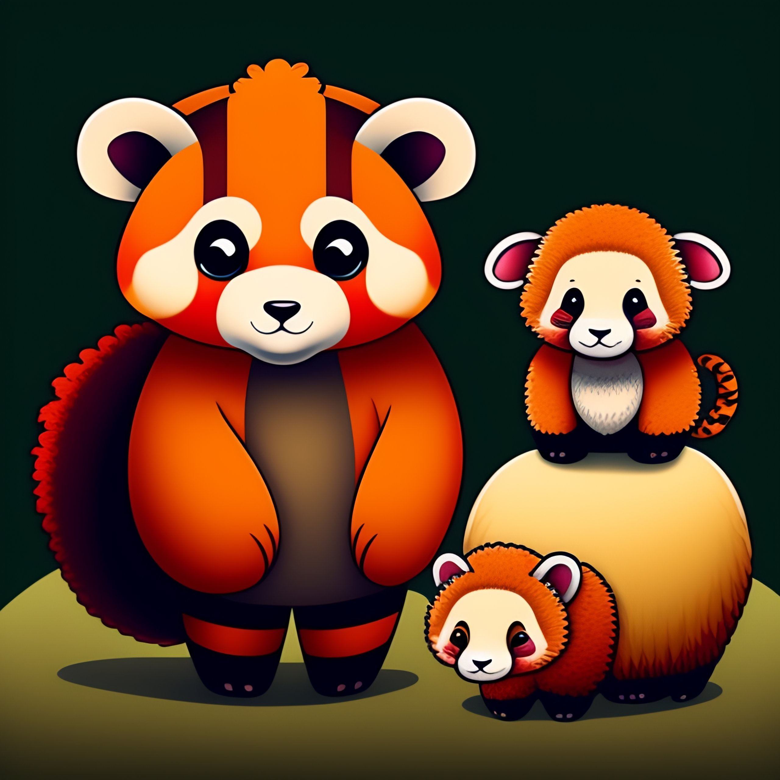 red panda chibi