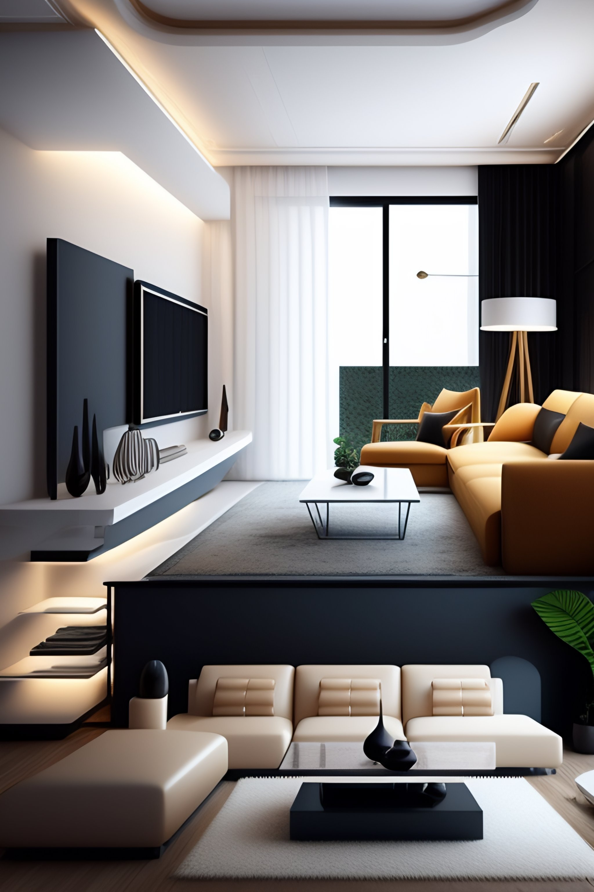 Lexica - Minimalist living room