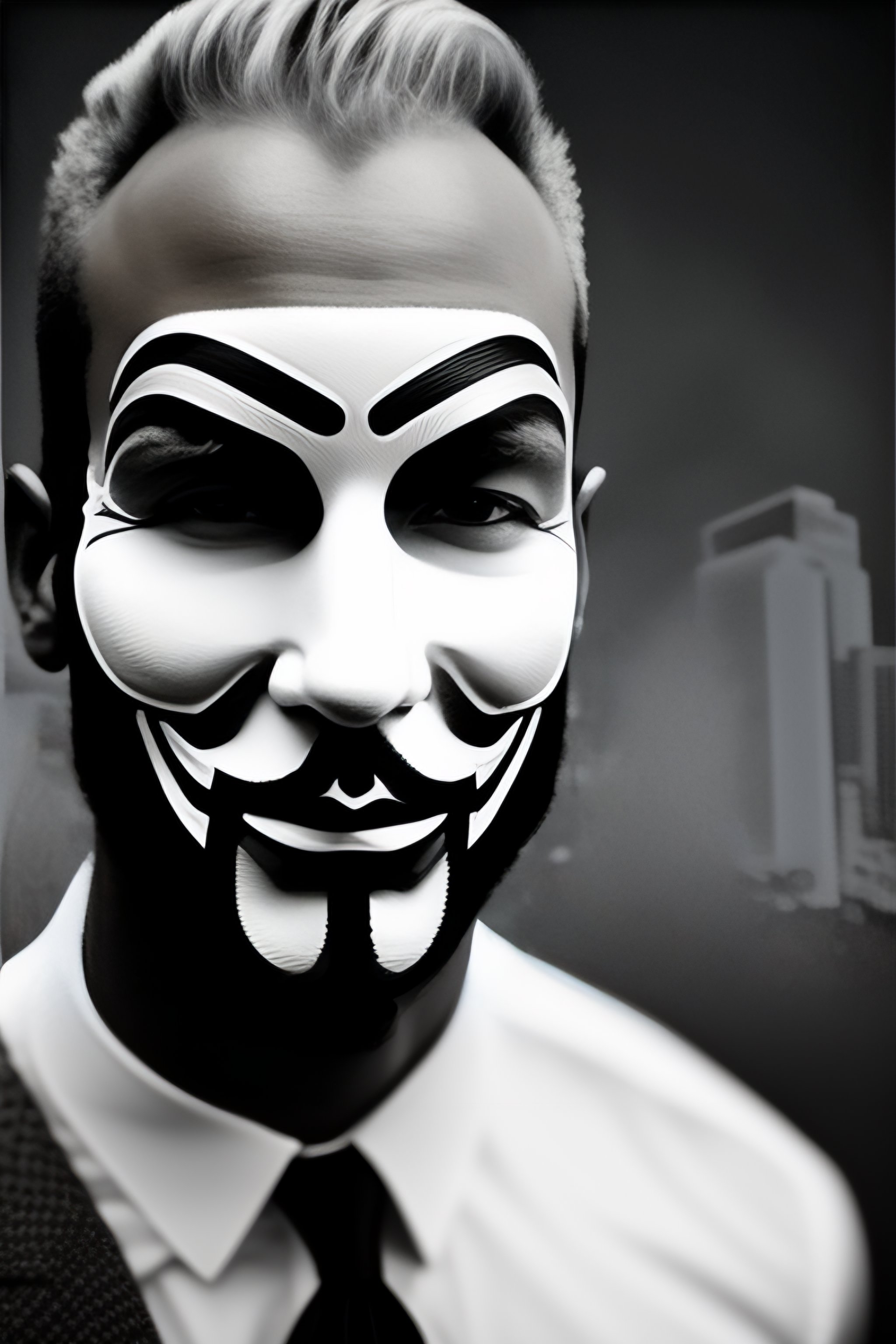 The Anonymous Mask. Monochrome Editorial Photography - Illustration of  anon, design: 185816032