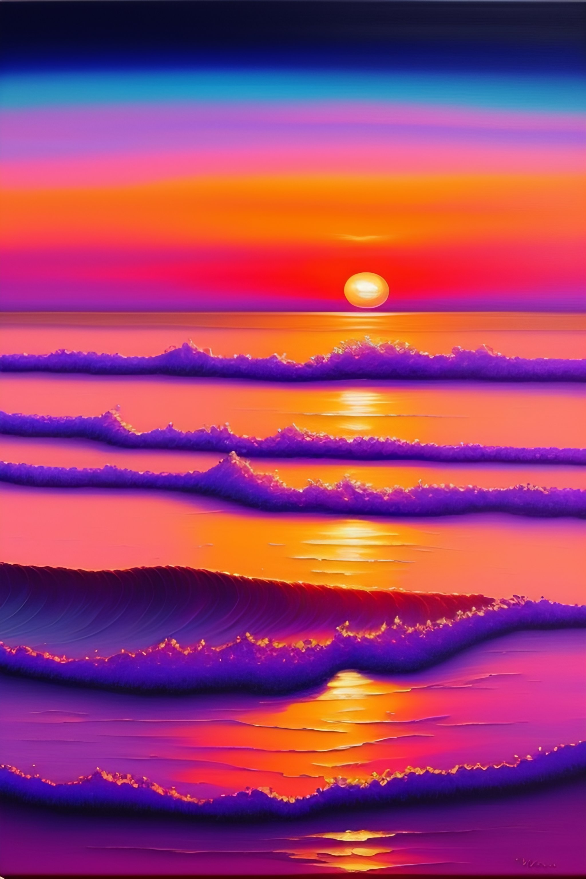 Pink Purple Sunset - SPRAY PAINT ART by Skech 