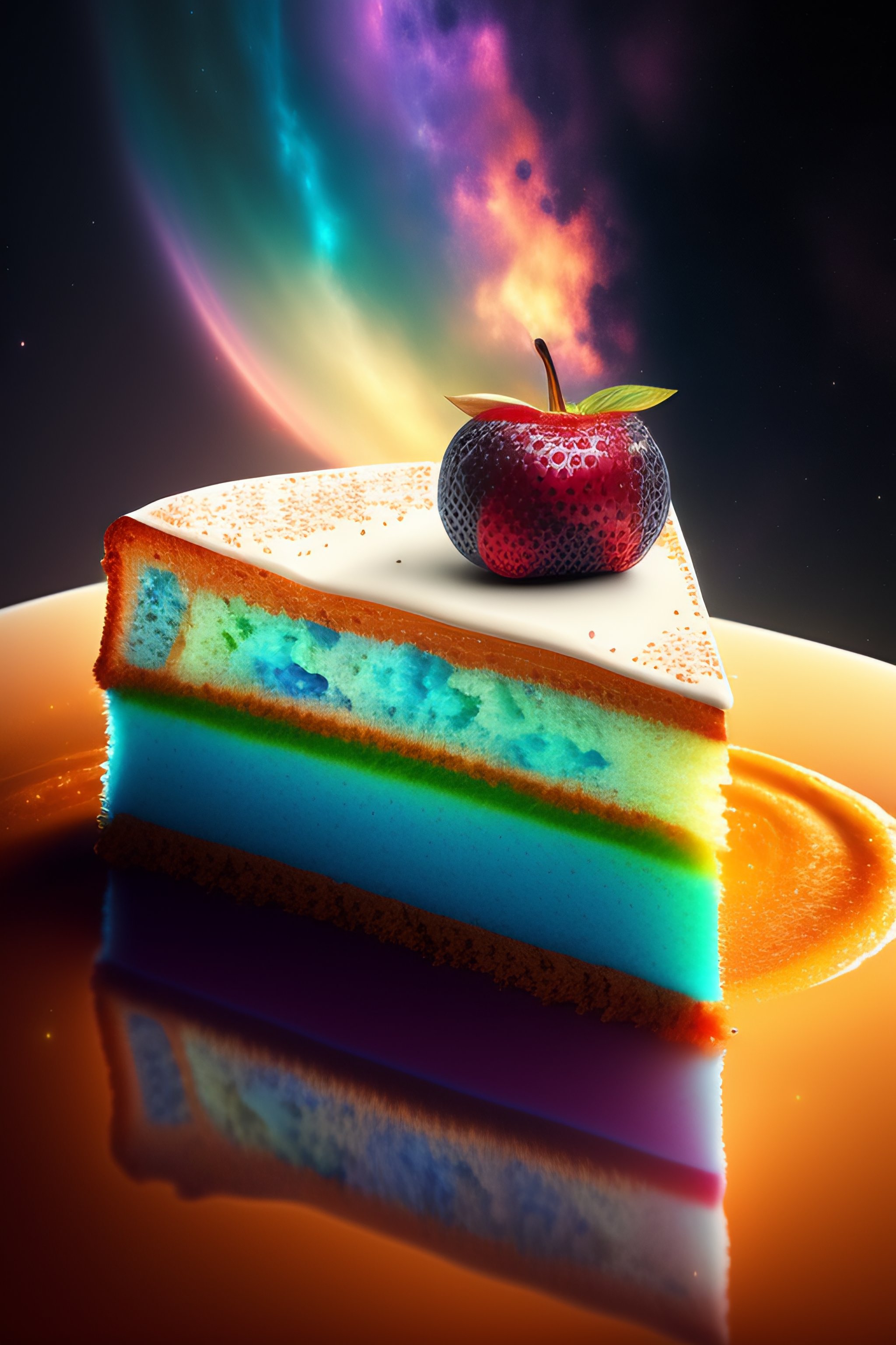 Lexica - Piece of cake floating in space