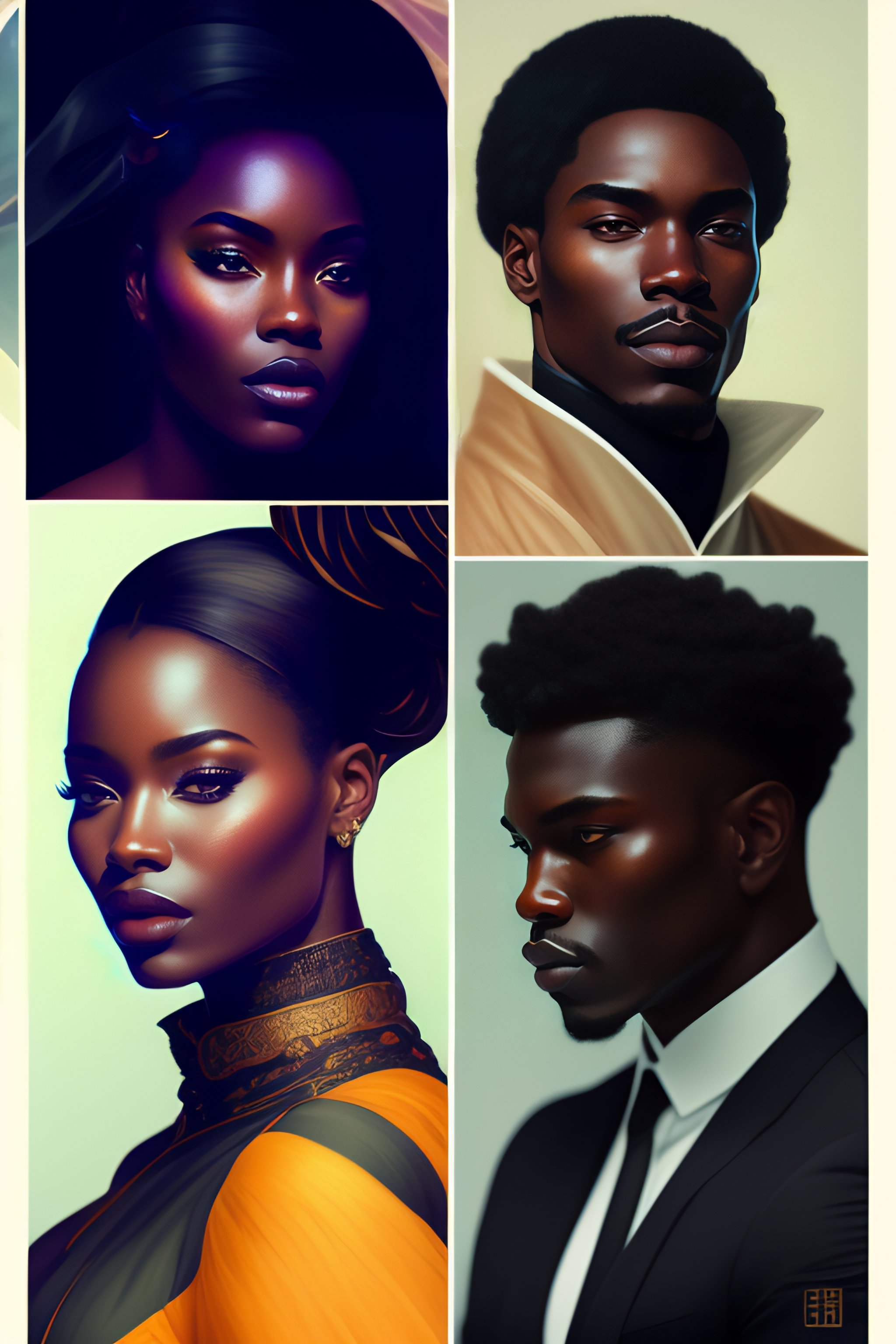 Lexica - A man of African appearance. With rather dark skin. He has ...