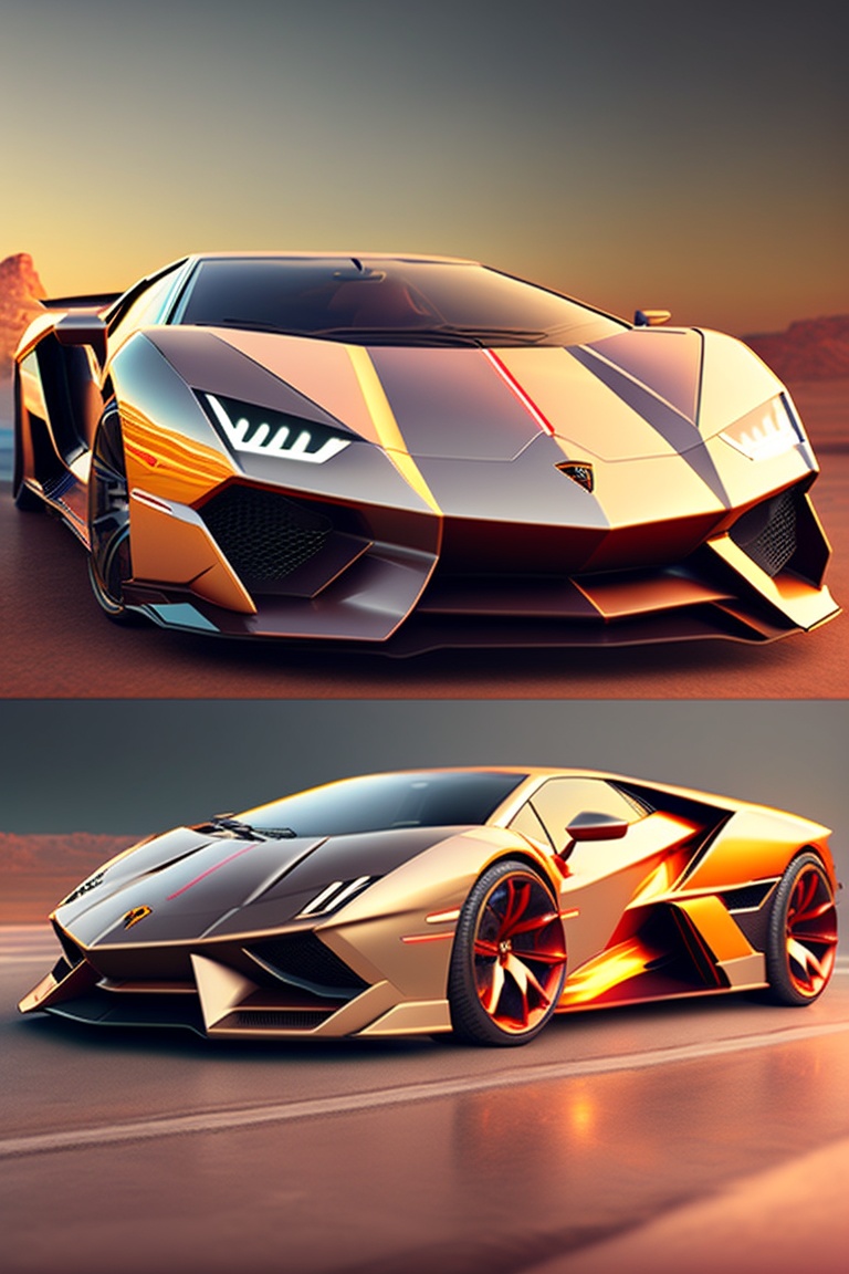 Lexica - Sci-fi sports car lamborghini, highly detailed, concept art ...
