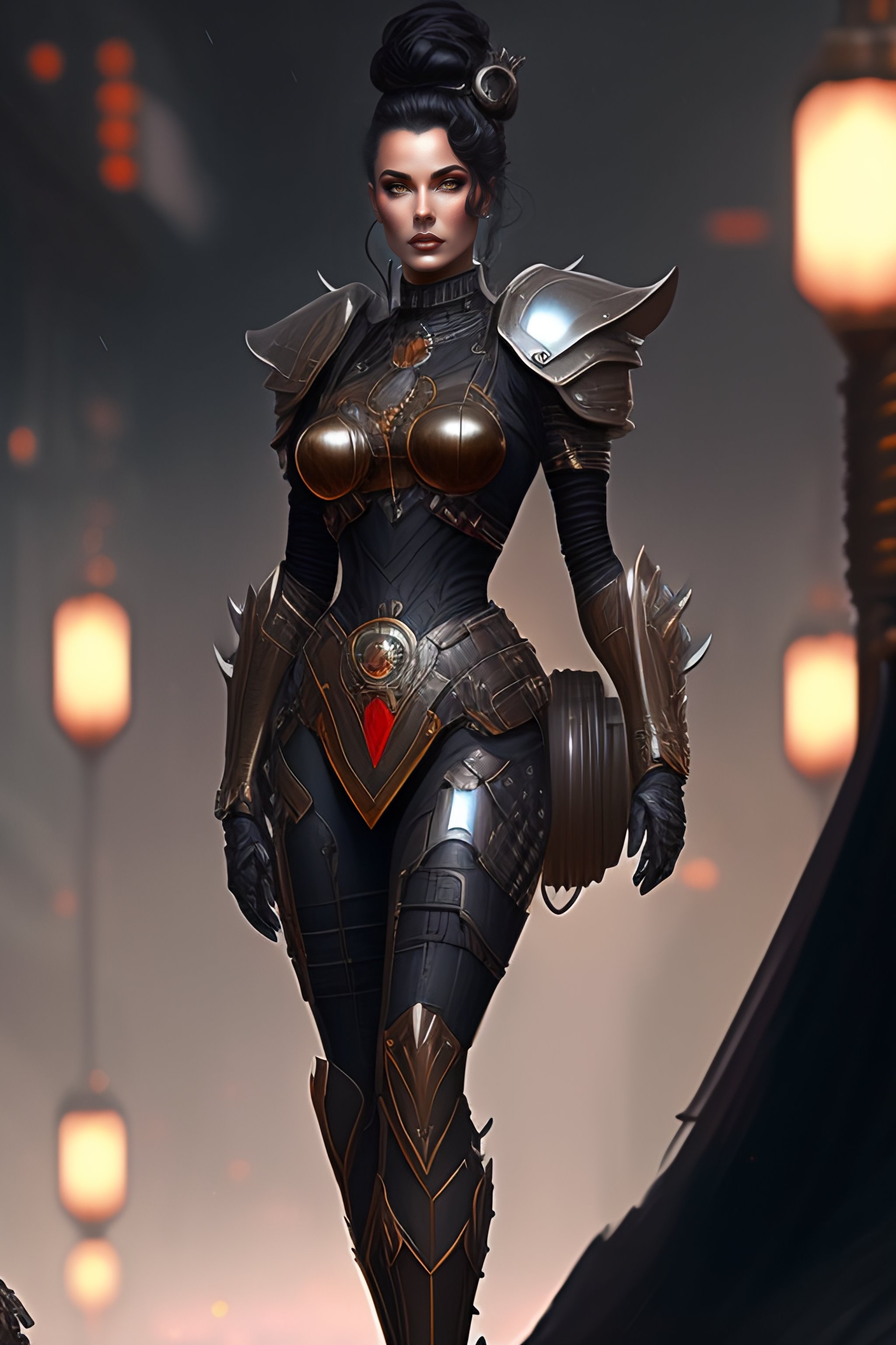 female steampunk knight