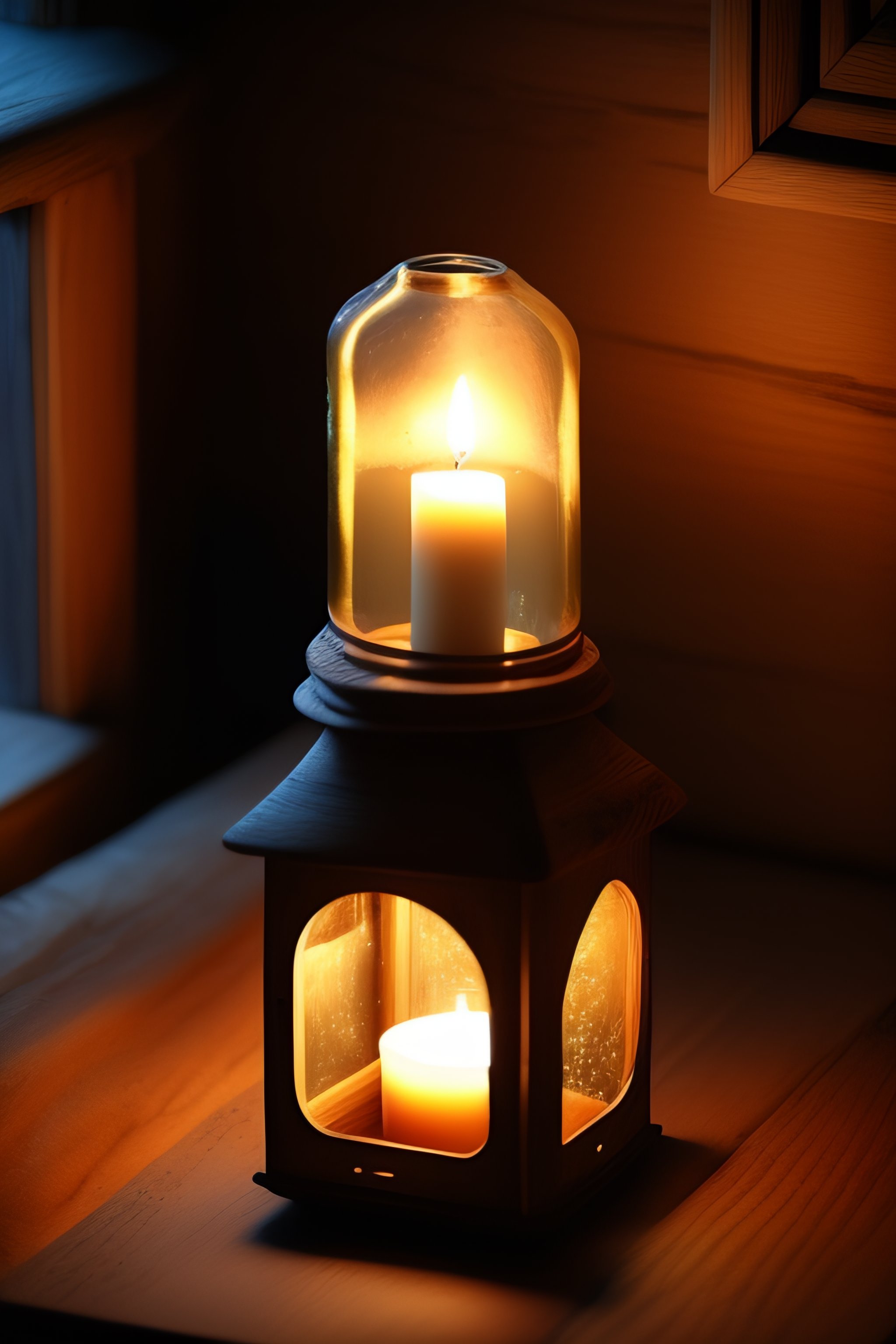 Lexica - By the light of a candle rustic style