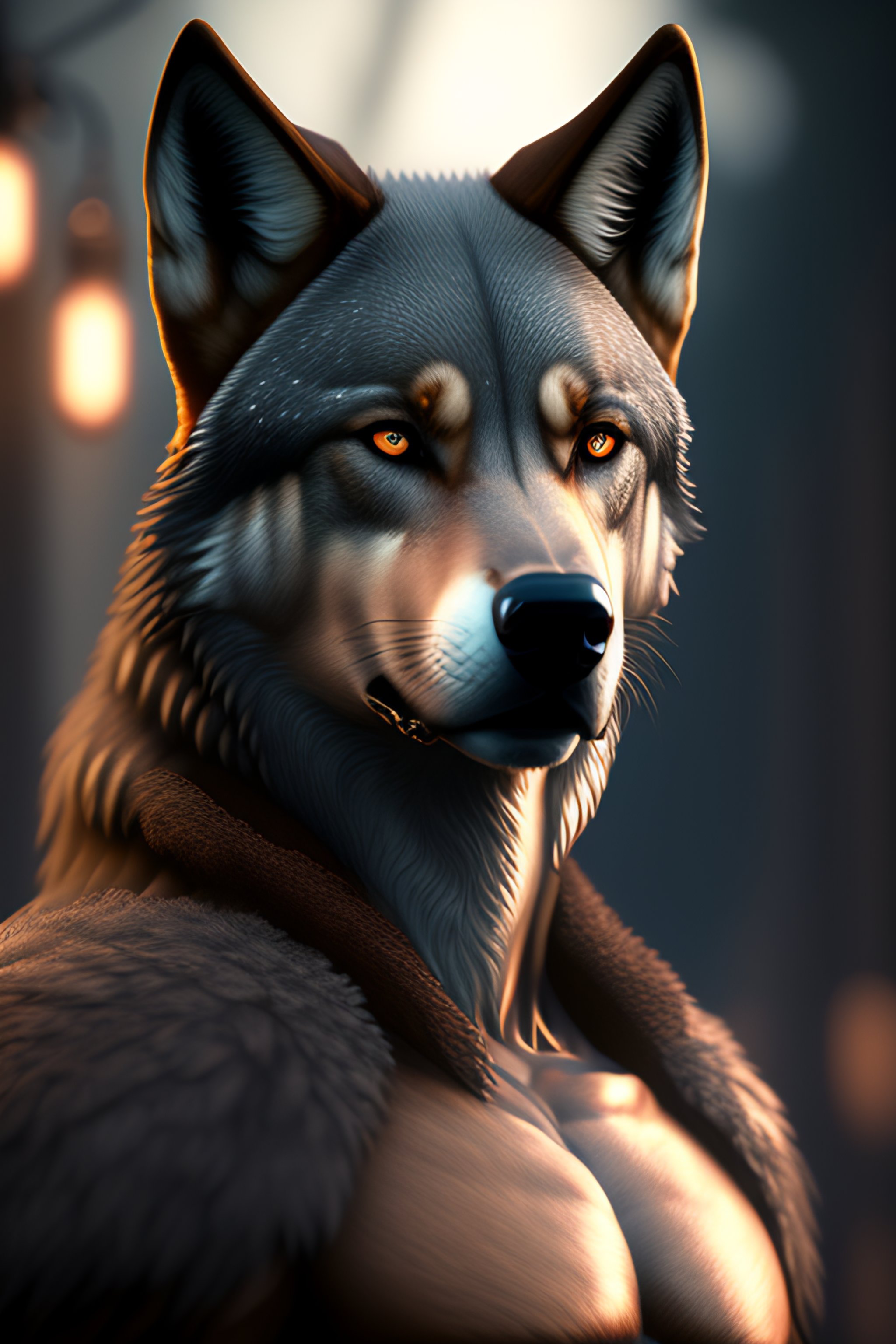 Anthropomorphic wolf