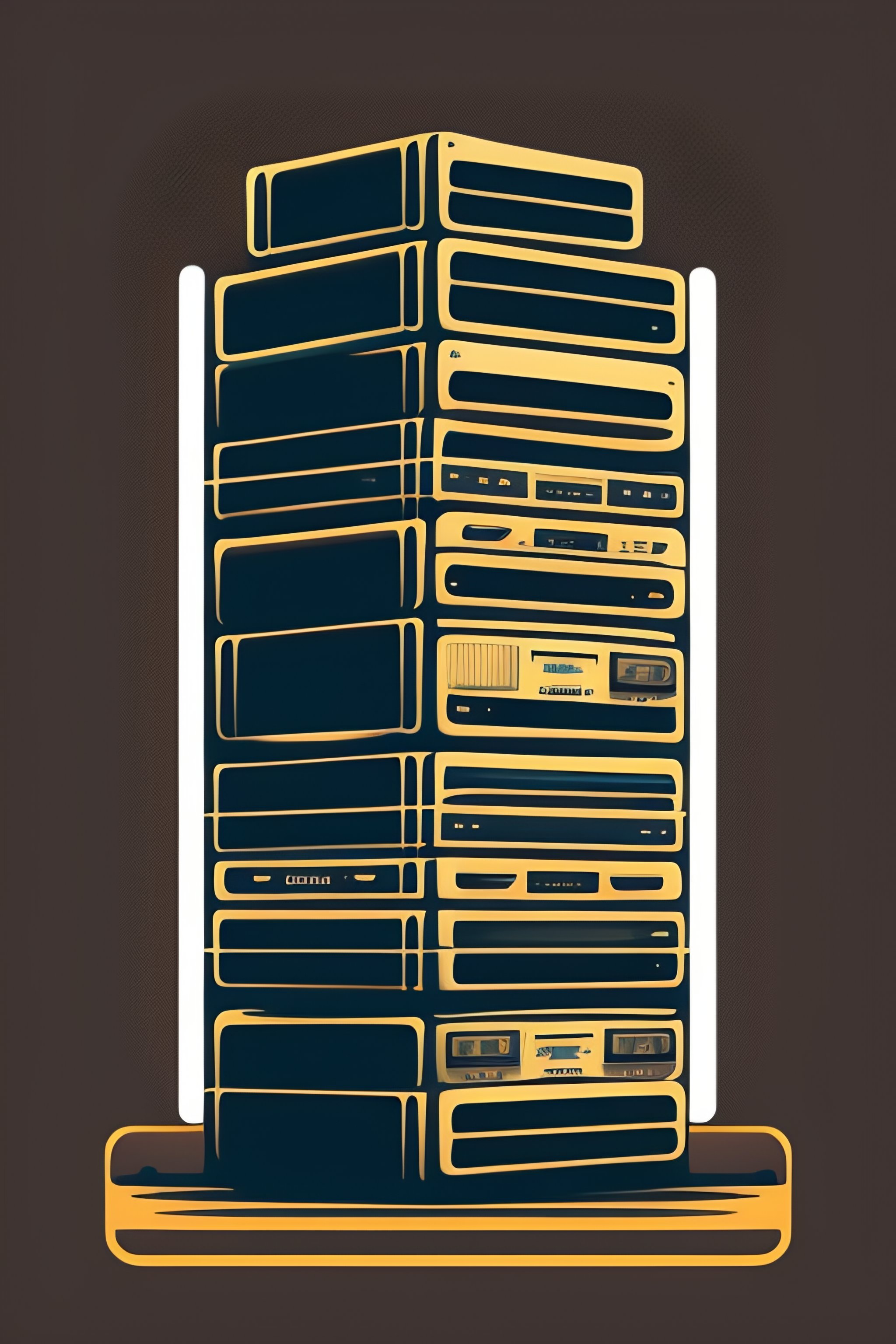 Lexica - Vector, grunge, landscape of stacks of recursive speakers ...