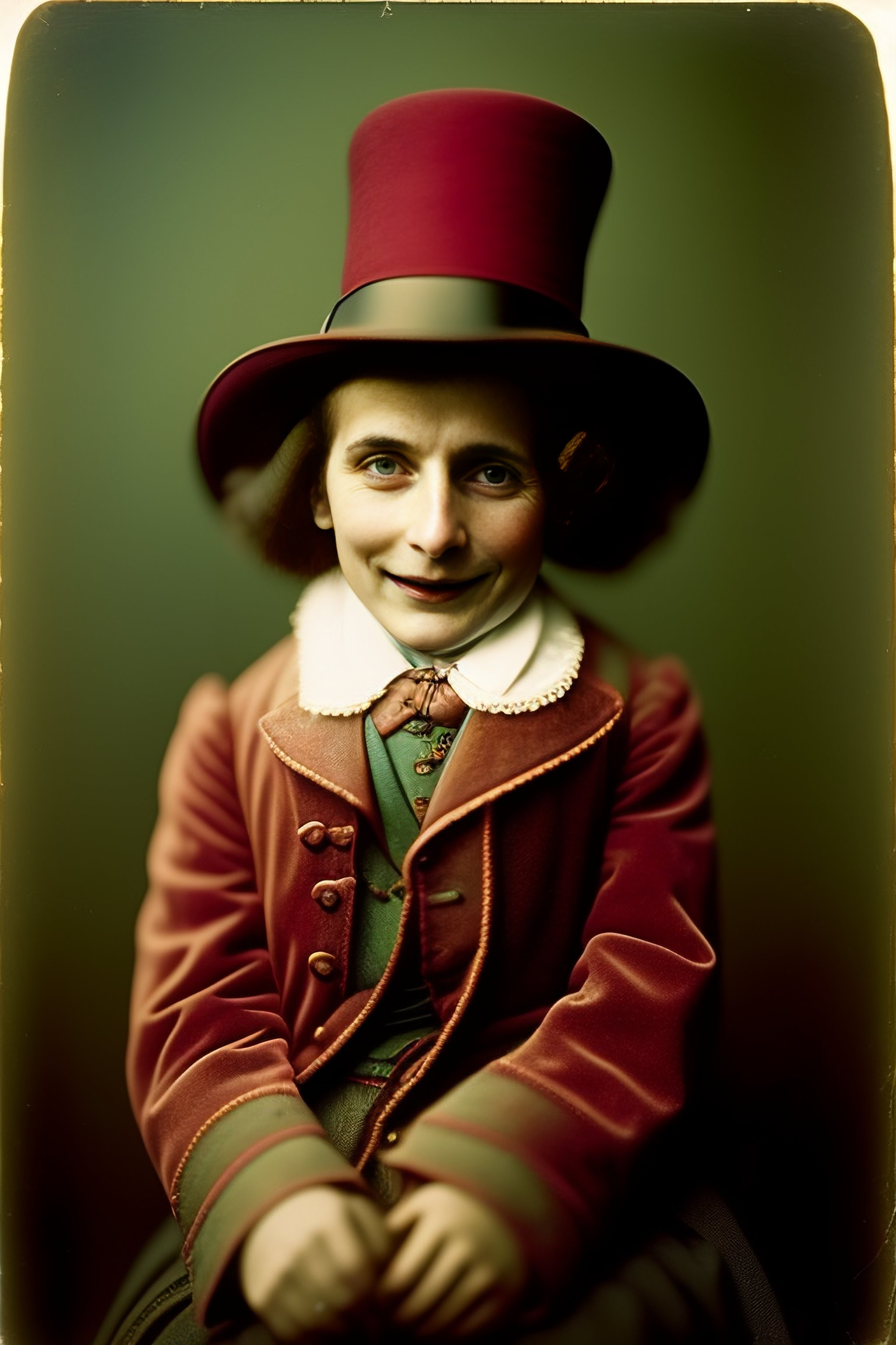 Lexica A ventriloquist figure wearing a funny hat, ventriloquist