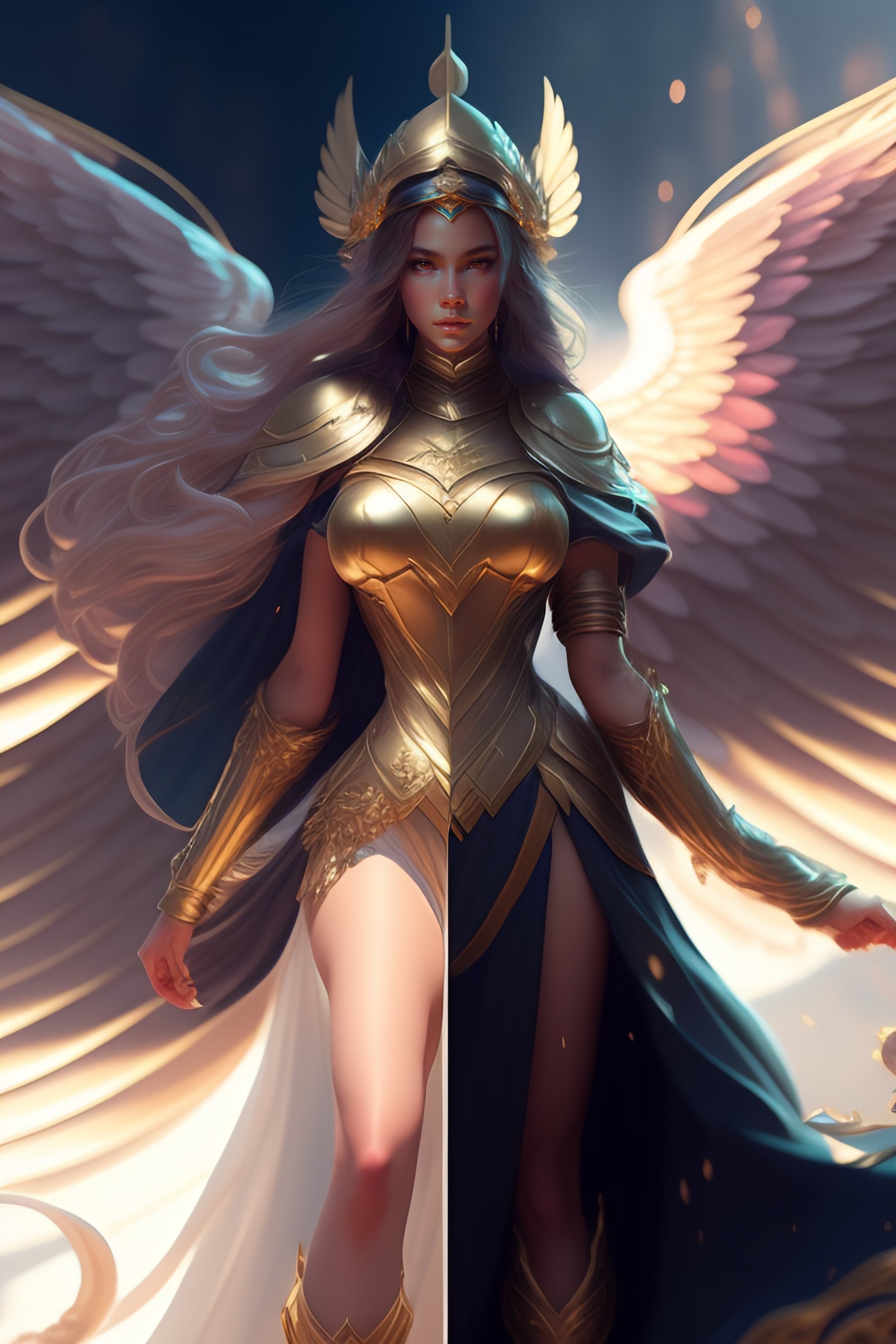 evil angel concept art