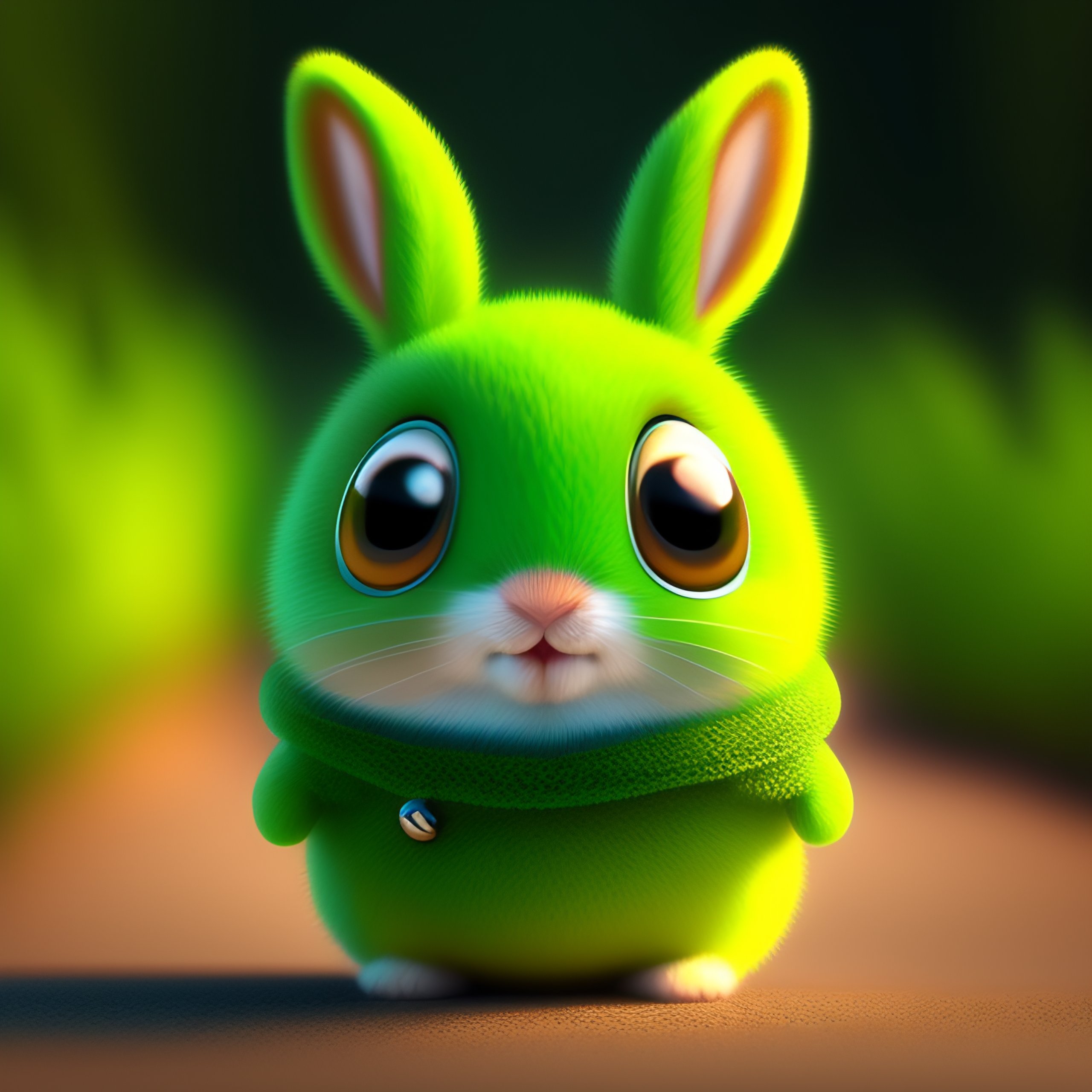 Lexica - Pixar style, super happy smiling cute standing baby rabbit ...
