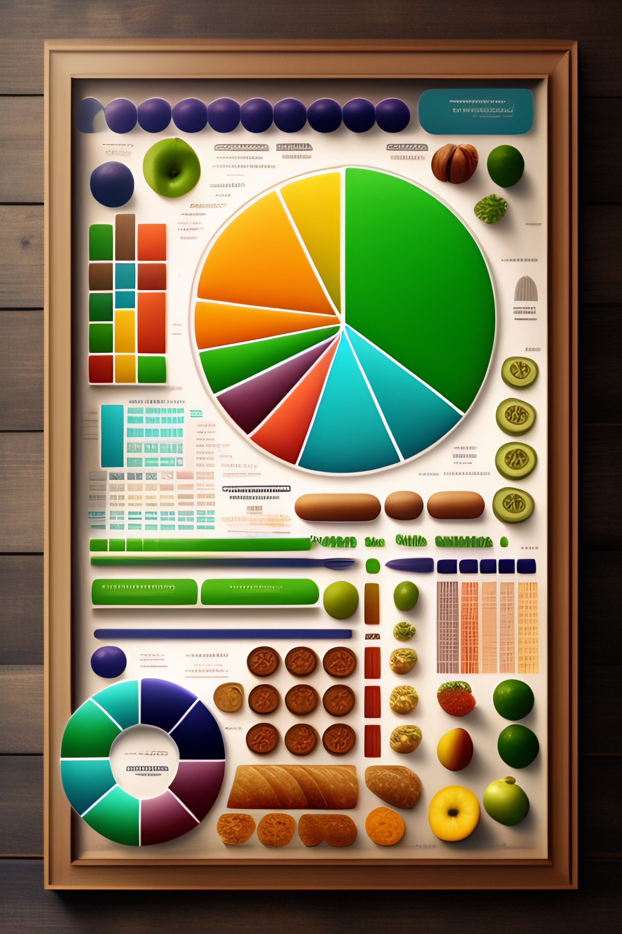 Lexica - A set of charts and diagrams, but every chart is something edible
