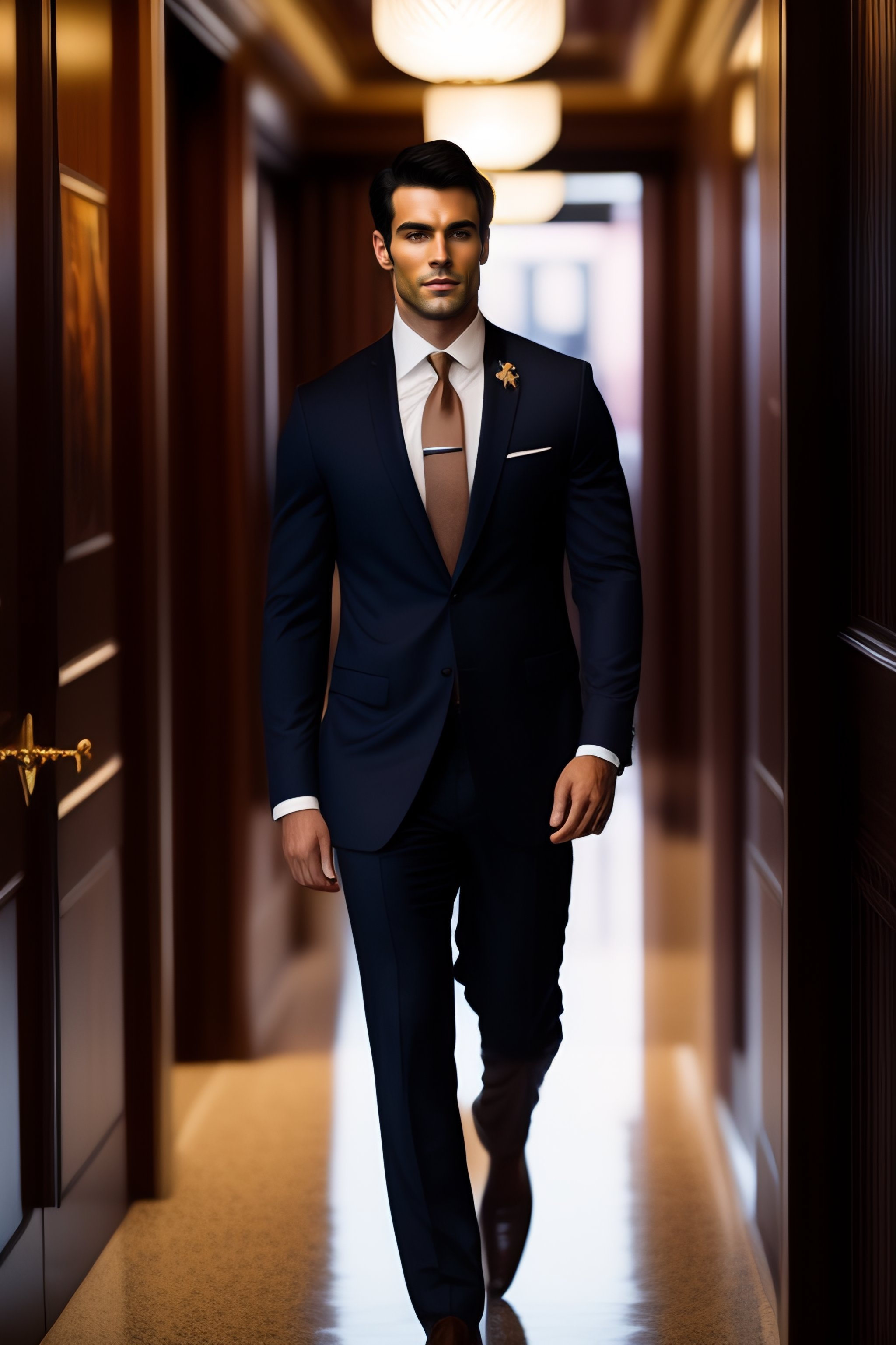 lexica-handsome-man-dark-hair-brown-eyes-suit-hallway