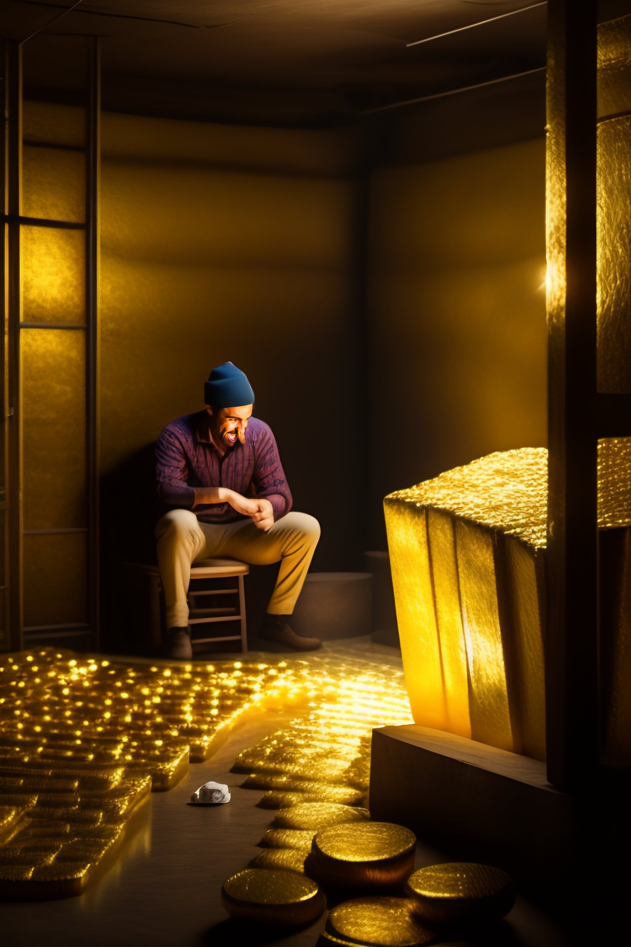 Room Full Of Gold Bars