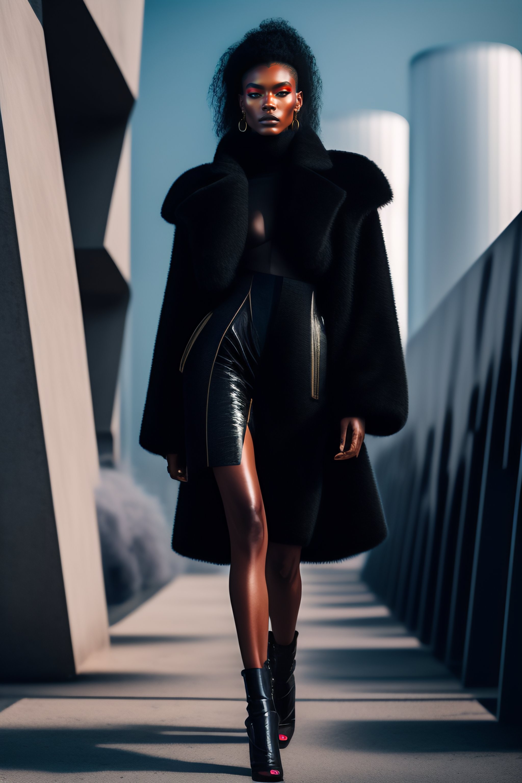 Lexica - cyberpunk futuristic haute-couture clothes