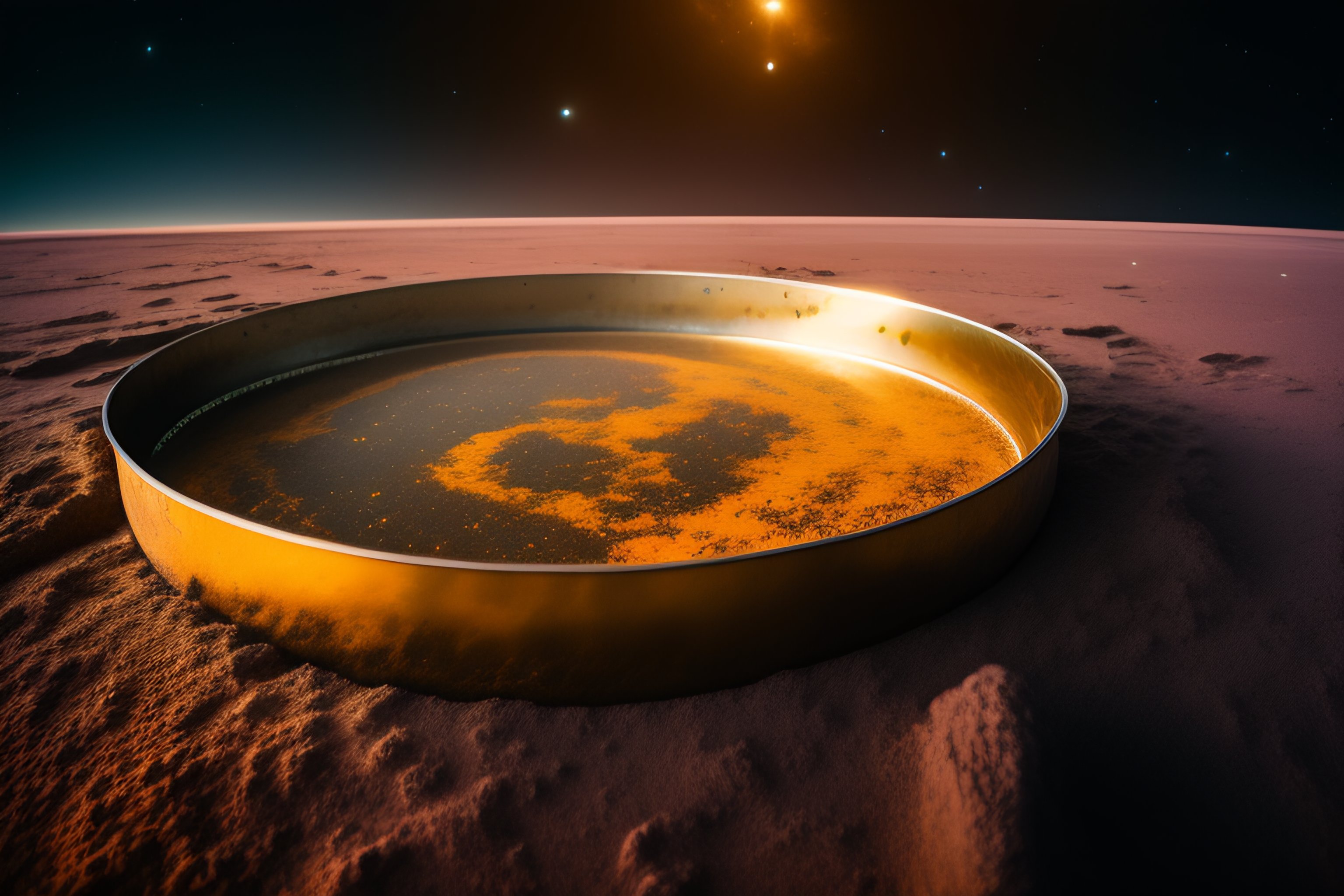 Lexica Photograph of corroded metal object with markings etched onto