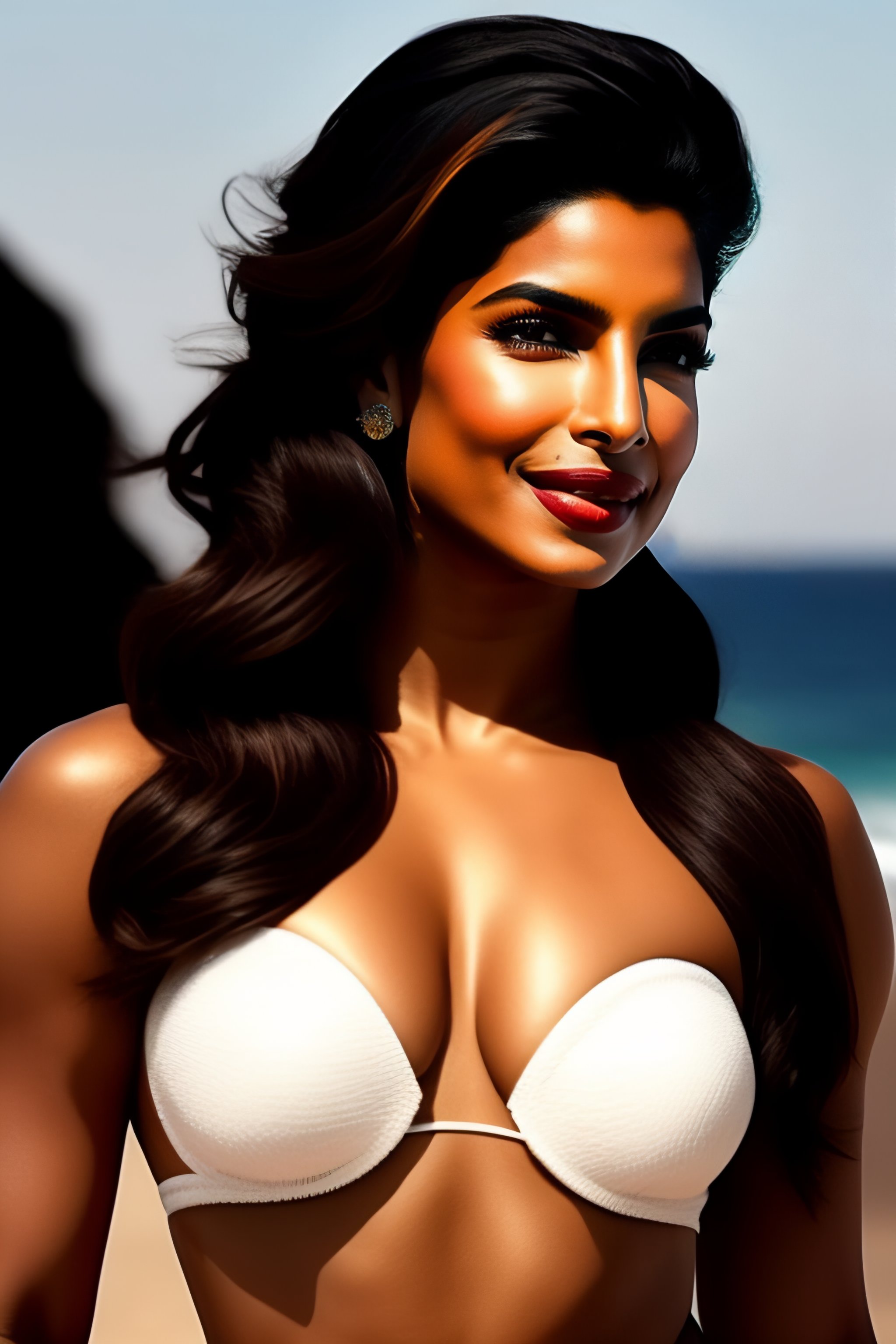 Lexica - Priyanka chopra with coconut bikini