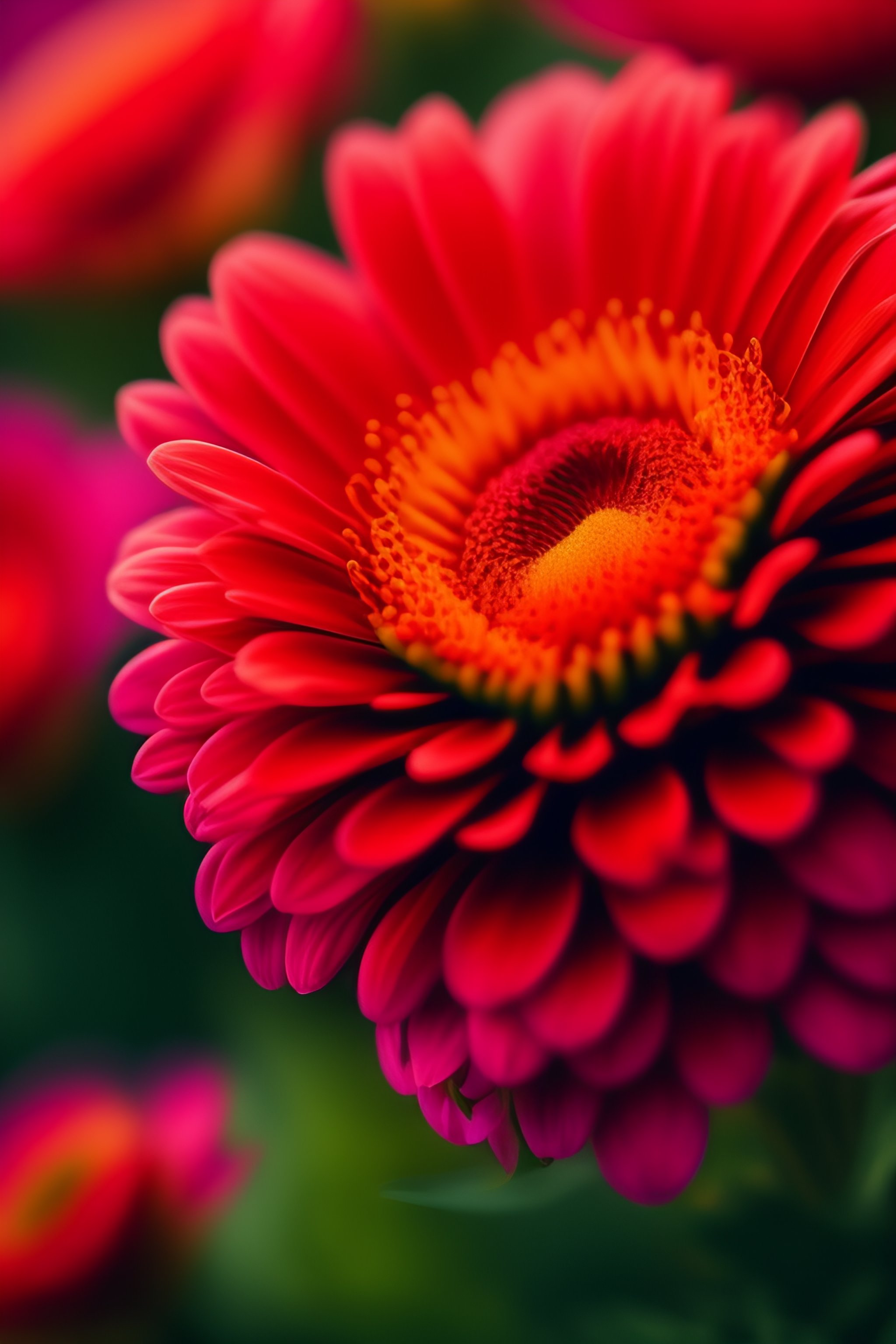 Lexica - Flowers in red color